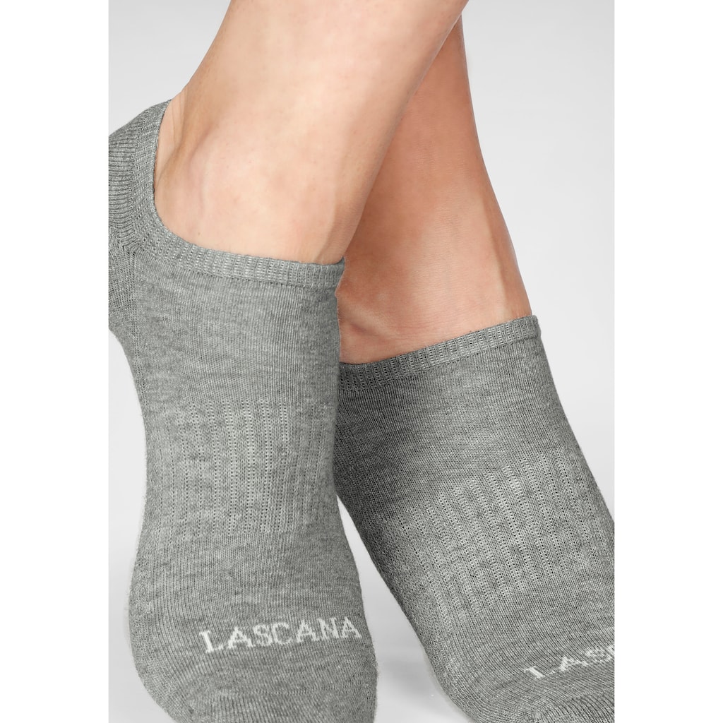 LASCANA ACTIVE Sneakersocken, (Packung, 7 Paar), mit Fussfrottee