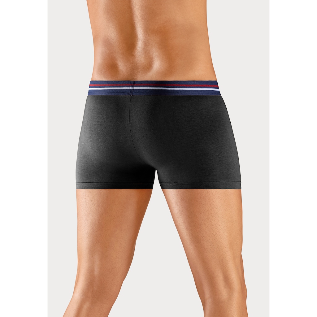 H.I.S Boxer »Boxershorts für Herren«, (Packung, 5 St.), mit Streifen und Markenlogo im Bund