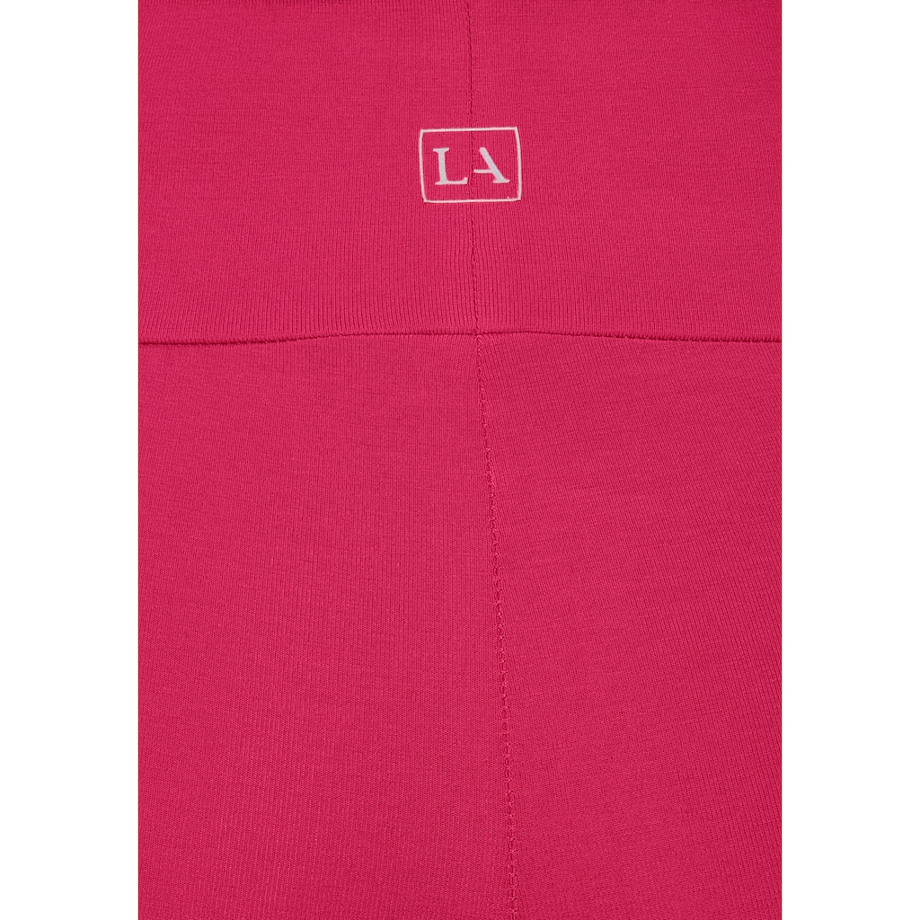 LASCANA Caprileggings, mit breitem, weichen Bündchen