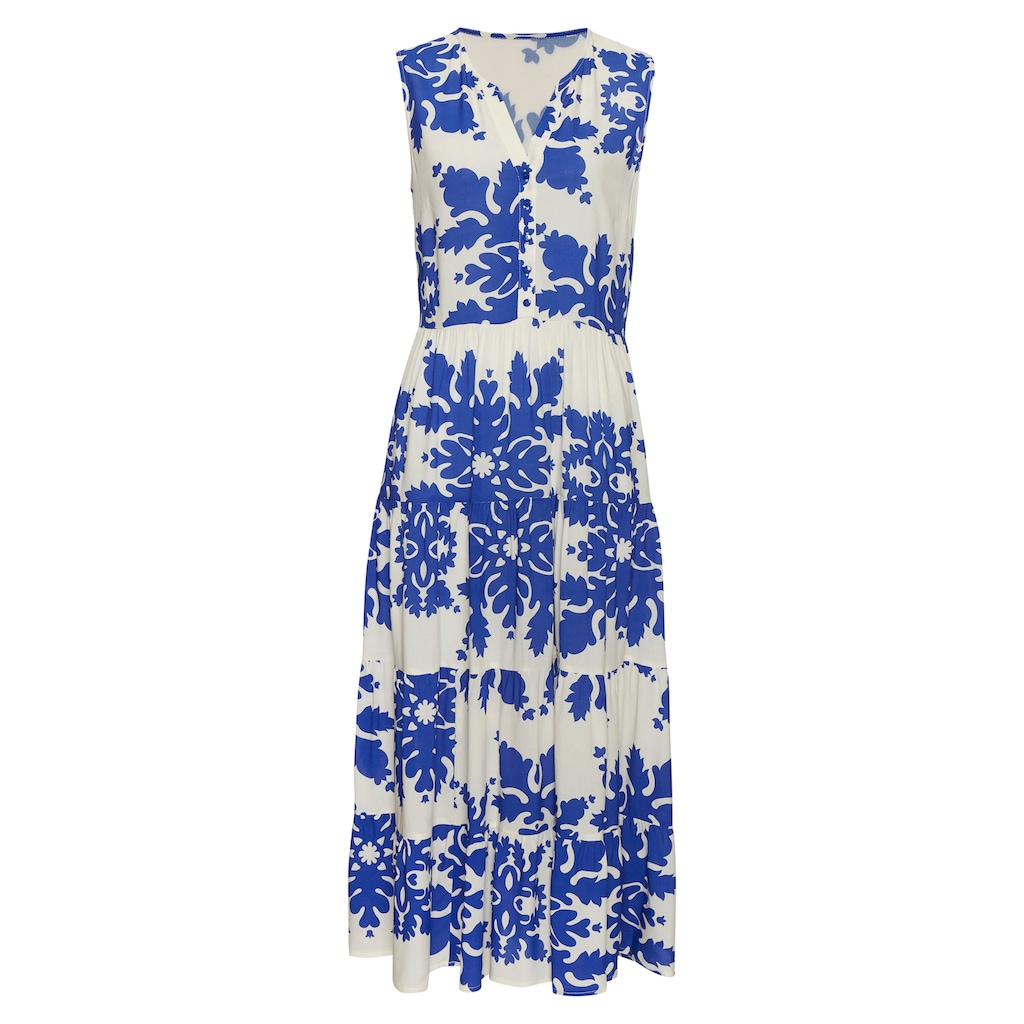 Vivance Maxikleid, mit Volants, Sommerkleid