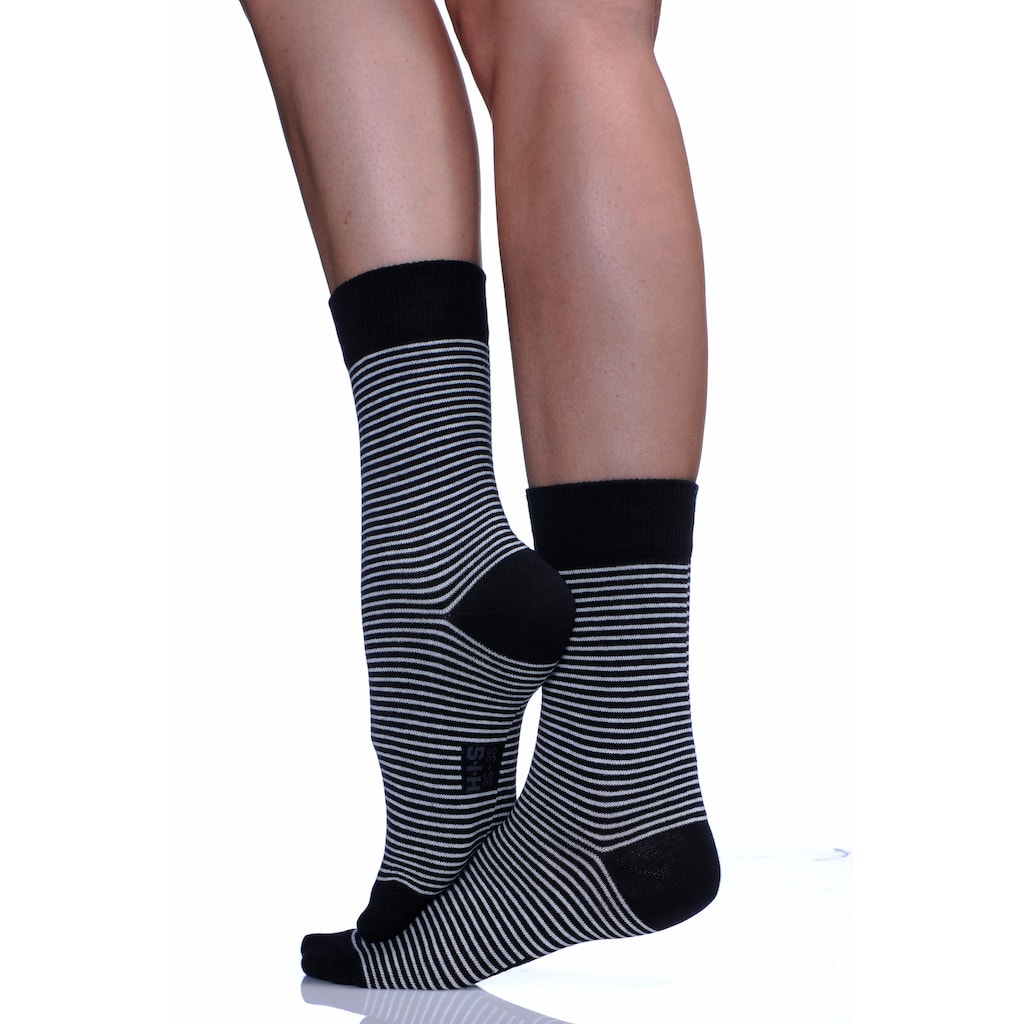 H.I.S Socken, (Packung, 6 Paar), mit druckfreiem Bündchen