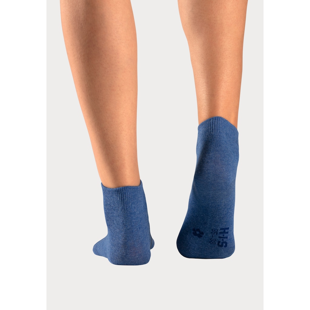 H.I.S Kurzsocken, (Packung, 10 Paar), mit eingestrickten Symbolen