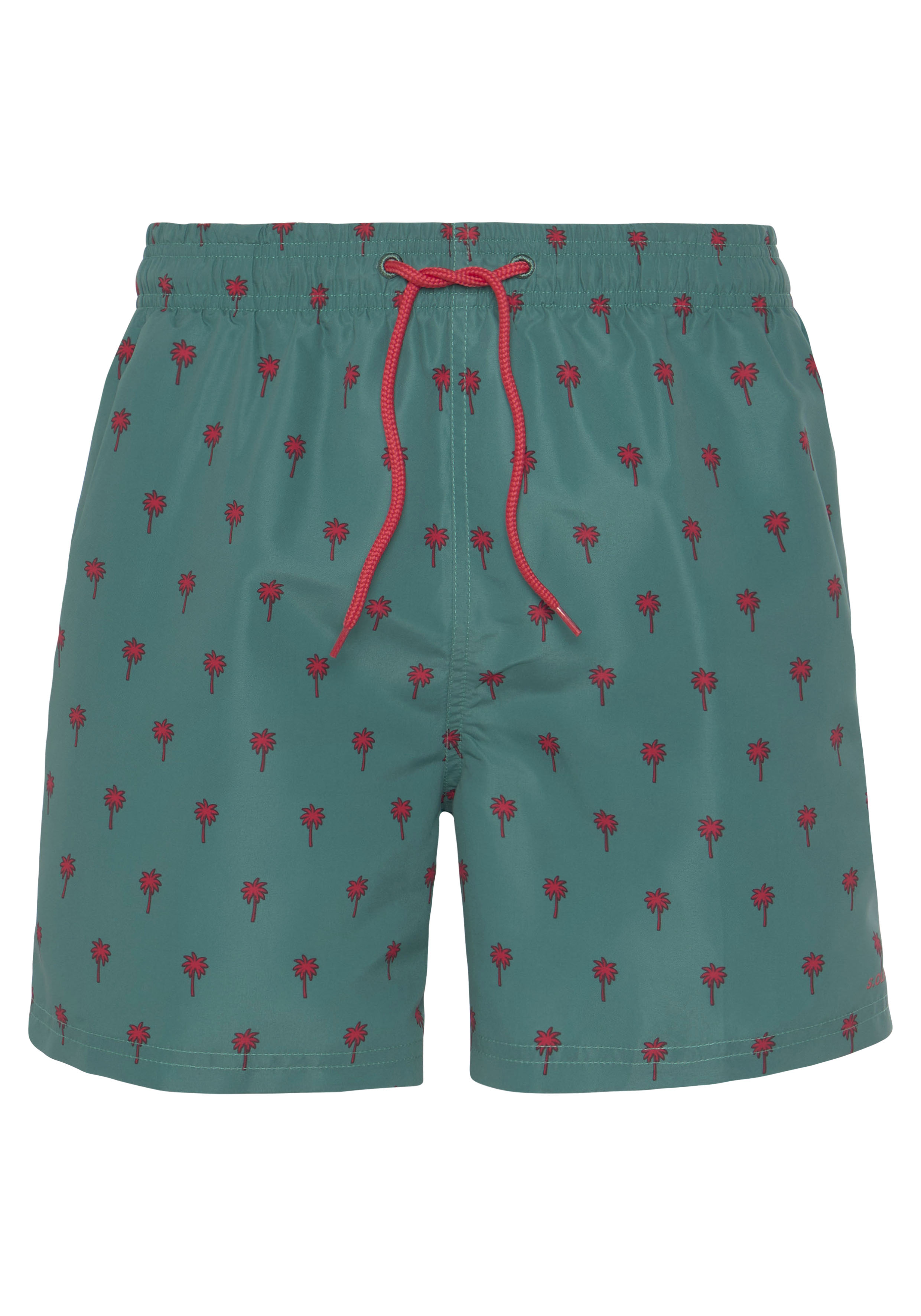 Thumbnail - s.Oliver Badeshorts, mit Palmen-Design