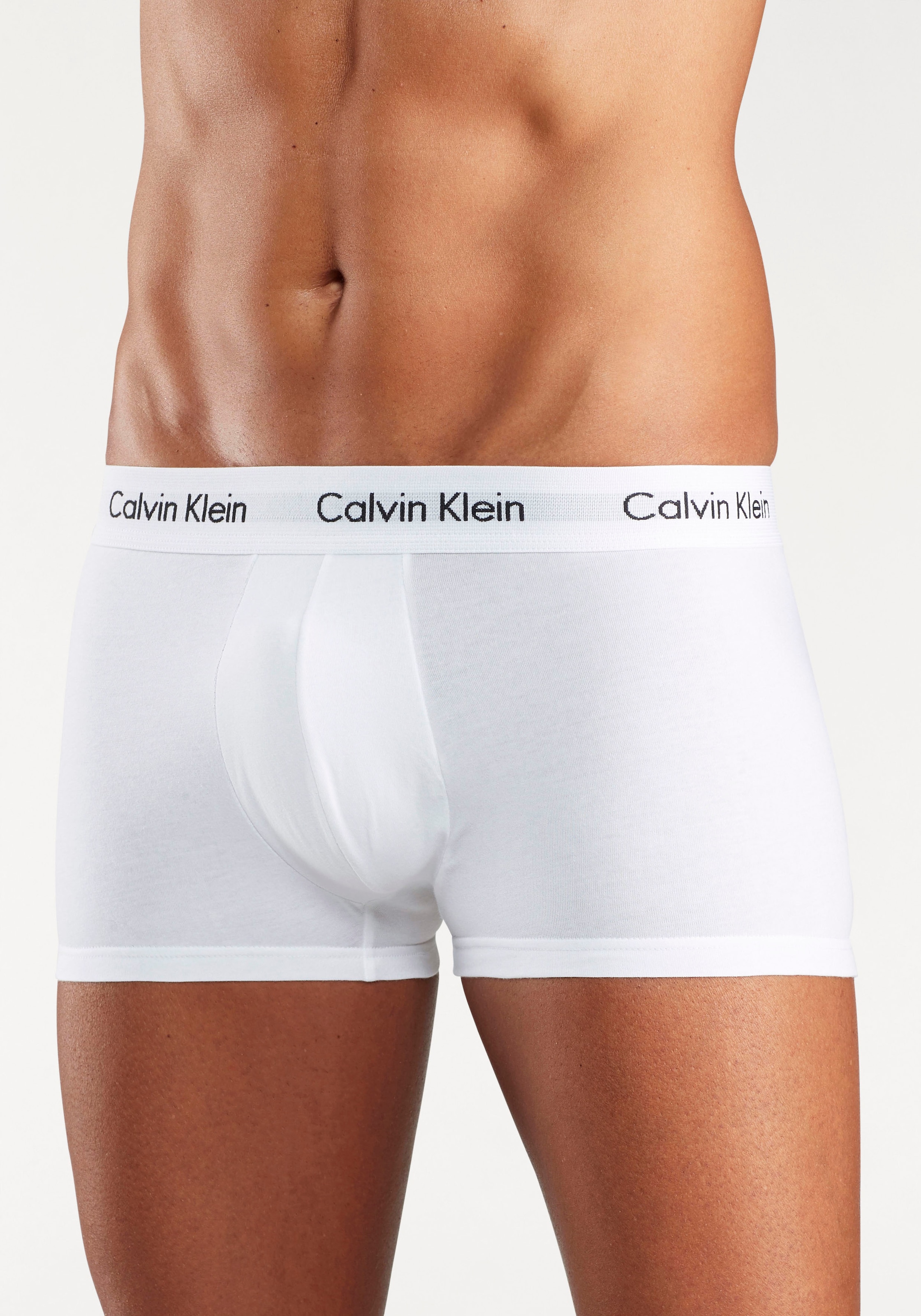 Calvin Klein Underwear Trunk »Low Rise Trunk 3 PACK« 3 Stk. mit weissem Webbund