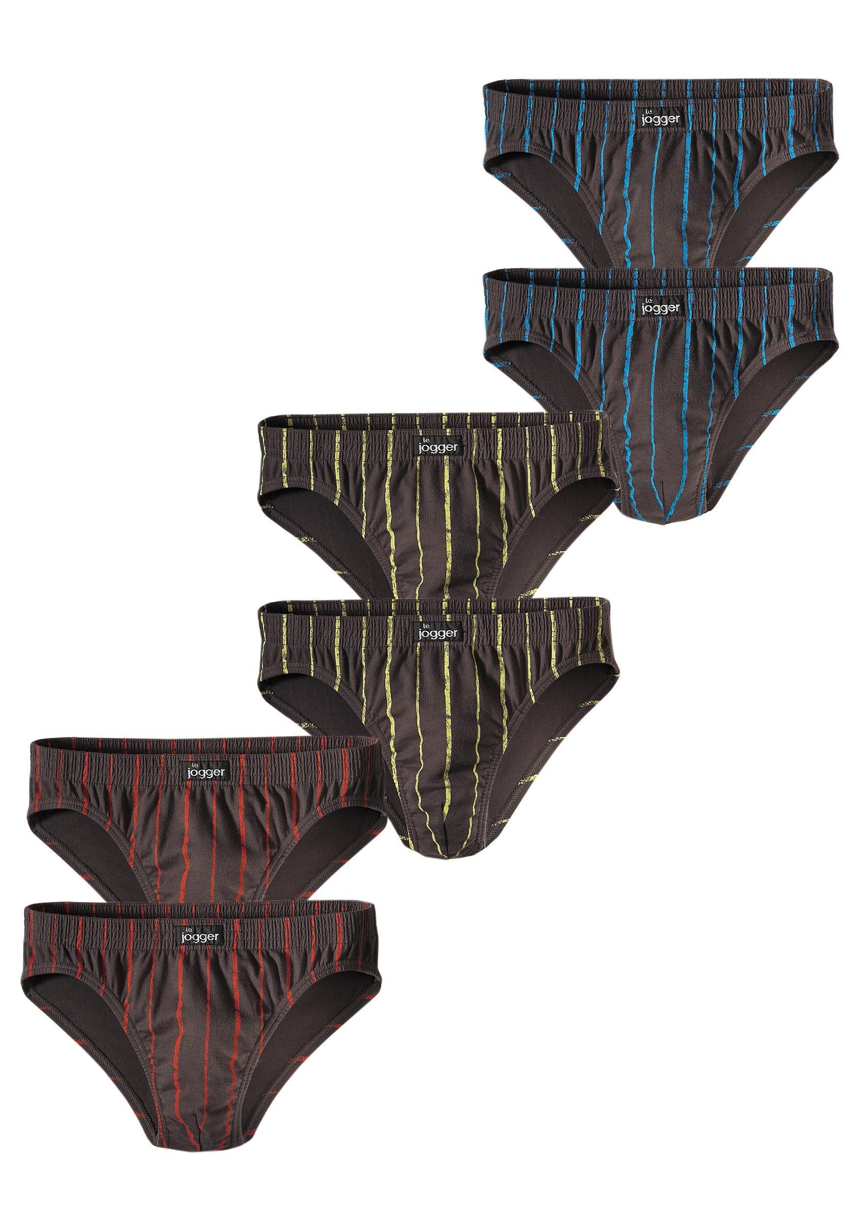 le jogger® Slip Packung, 6 Stk. aus Baumwoll-Stretchqualität