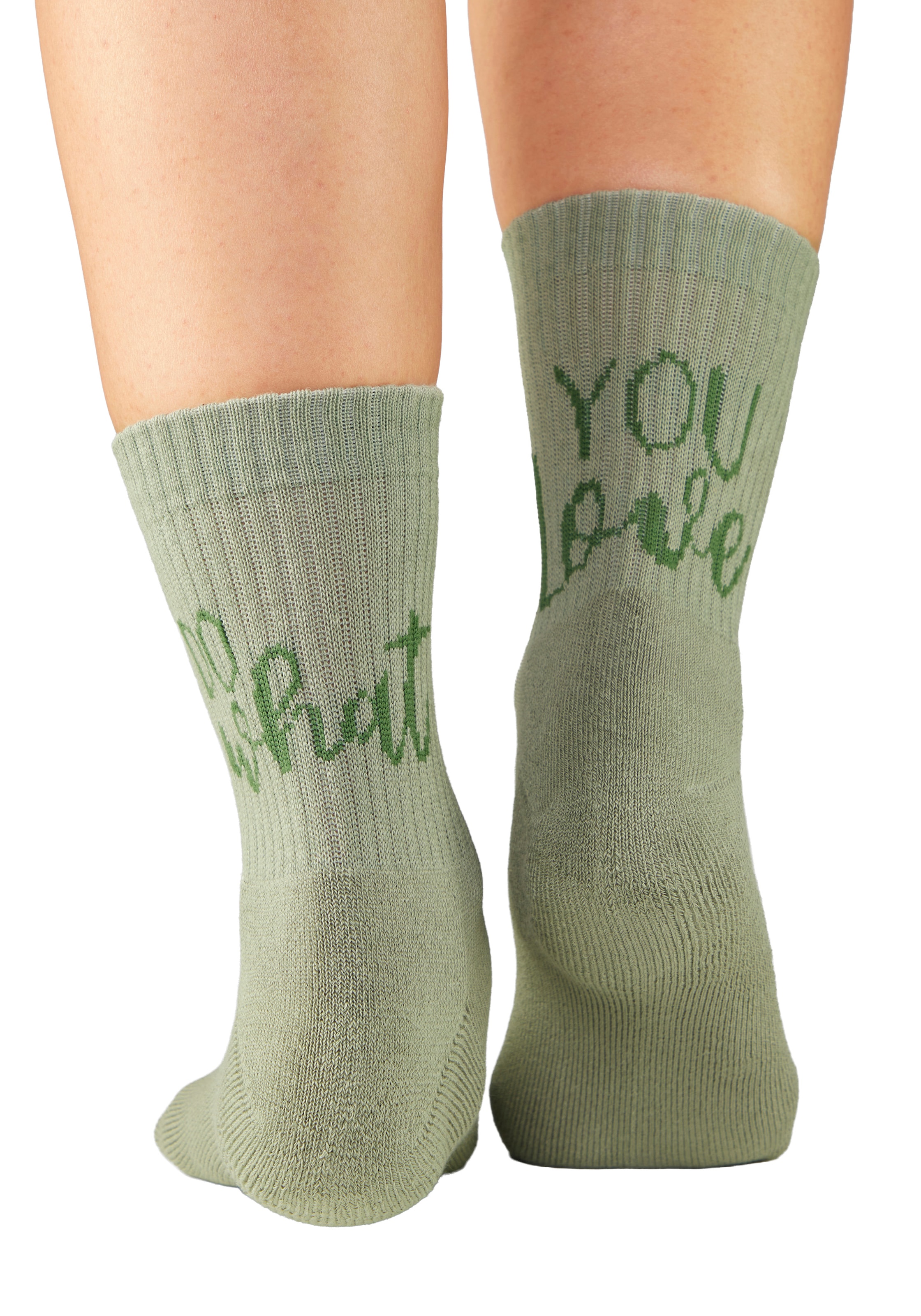 H.I.S Chaussettes de tennis »Damen Sportsocken daily socks« Paquet, 7 Couple tlg. avec du molleton bouclé au pied et des inscriptions attrayantes