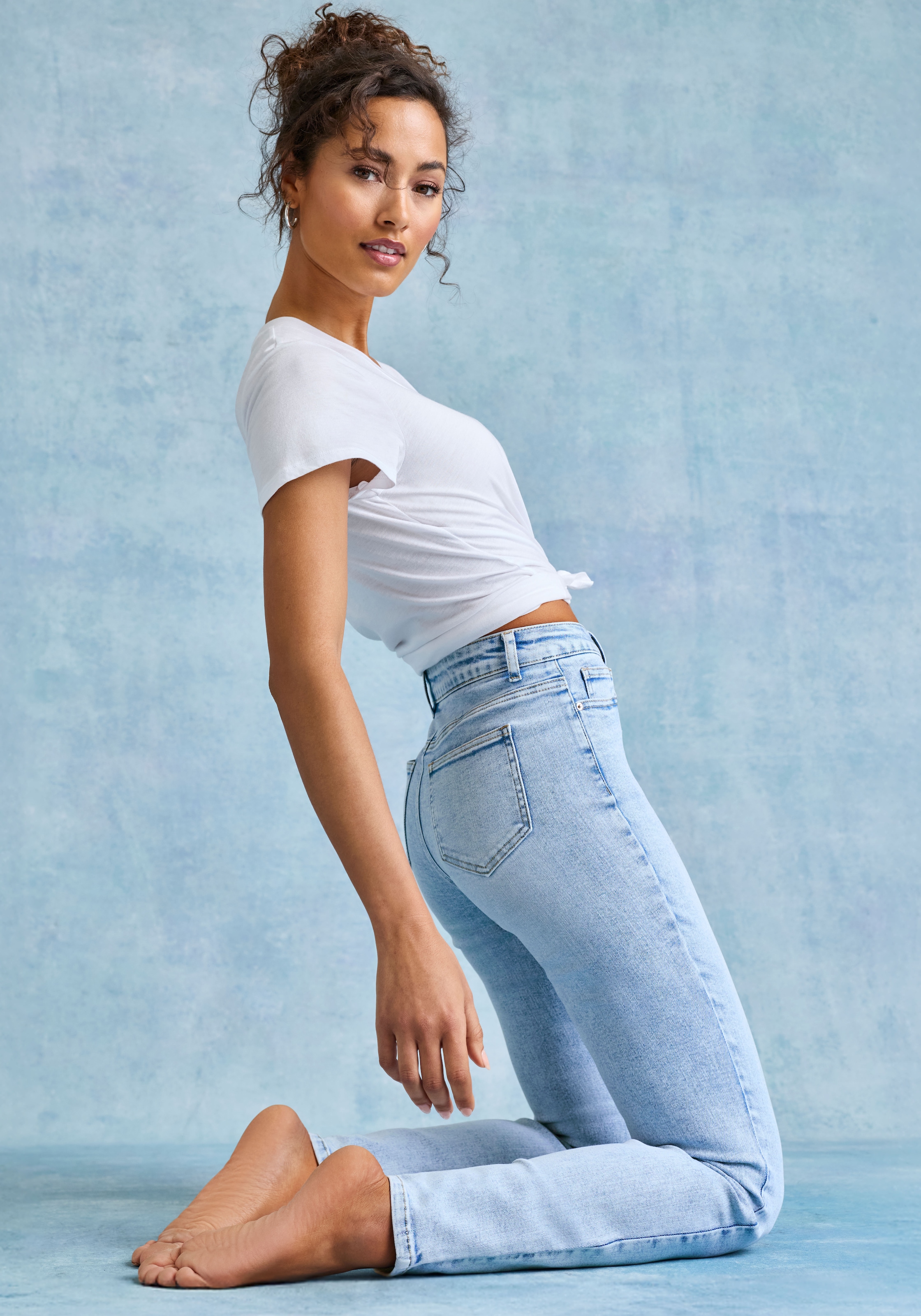French Connection Jeans skinny »mit Used-Waschung und klassischem 5-Pocket-Design« forme étroite, jeans skinny, jeans stretch, matière élastique