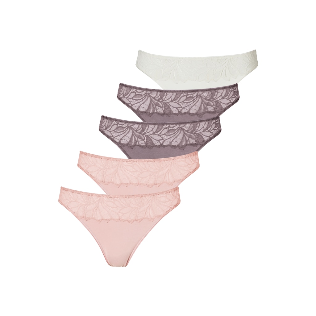 Vivance String, (5er-Pack), aus elastischer Baumwoll-Qualität