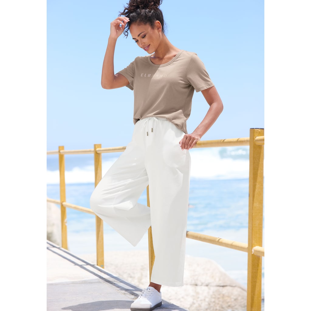 Elbsand 7/8-Hose, aus Sweatware mit weitem Bein