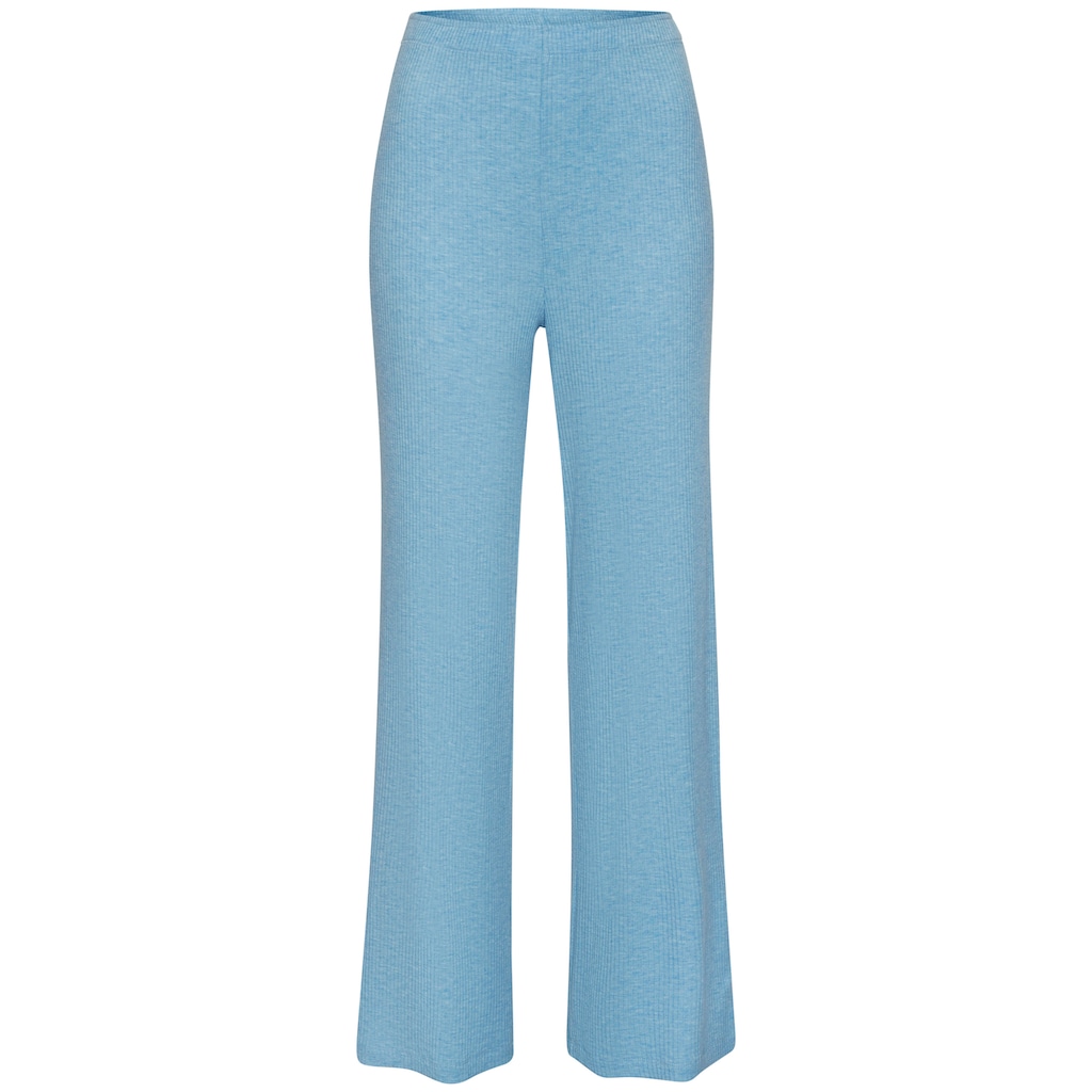 s.Oliver Pyjamahose, in elastischer Rippware
