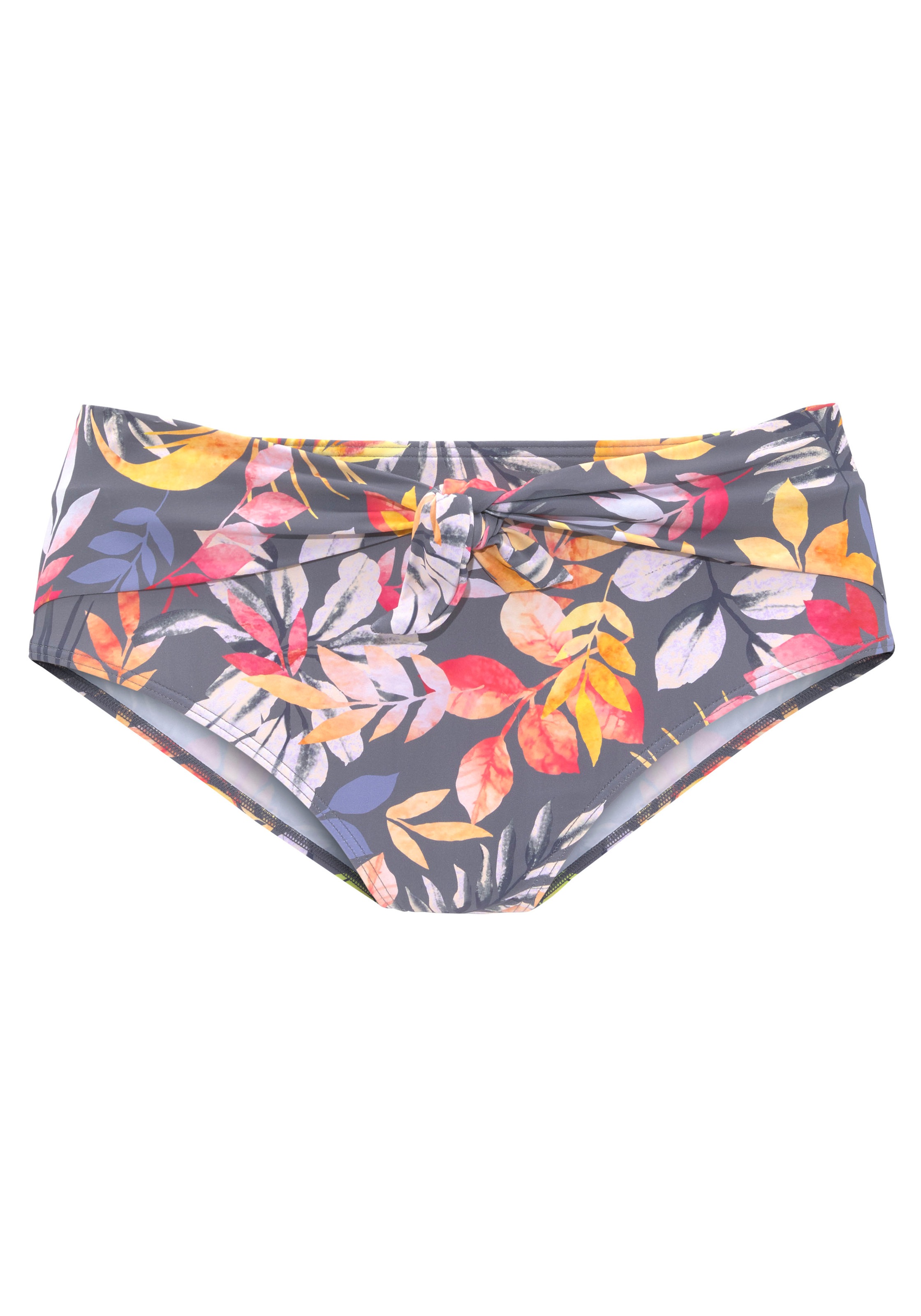 Vivance Highwaist-Bikini-Hose "Leilani" mit Ziergürtel vorn