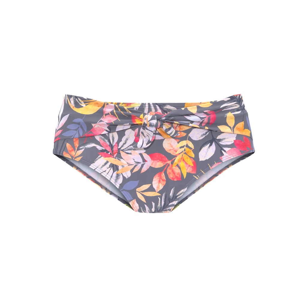Vivance Highwaist-Bikini-Hose »Leilani«, mit Ziergürtel vorn