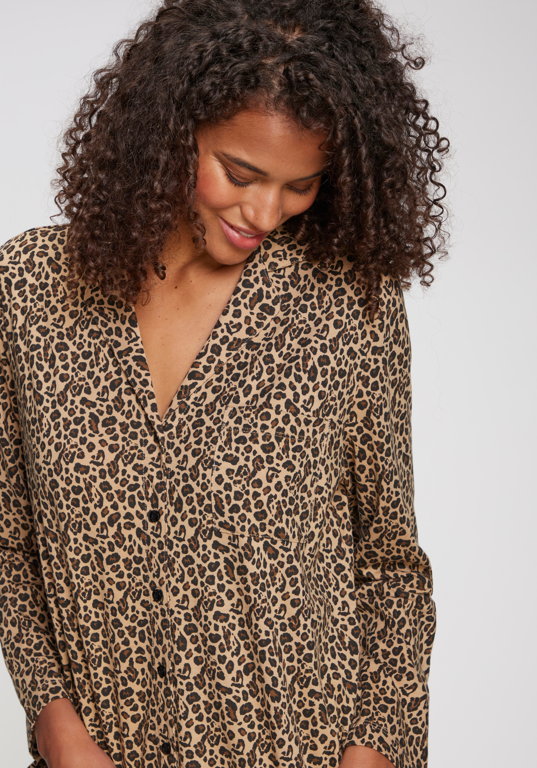 s.Oliver Haut de pyjama 1 pièces aufgesetzte Brusttasche