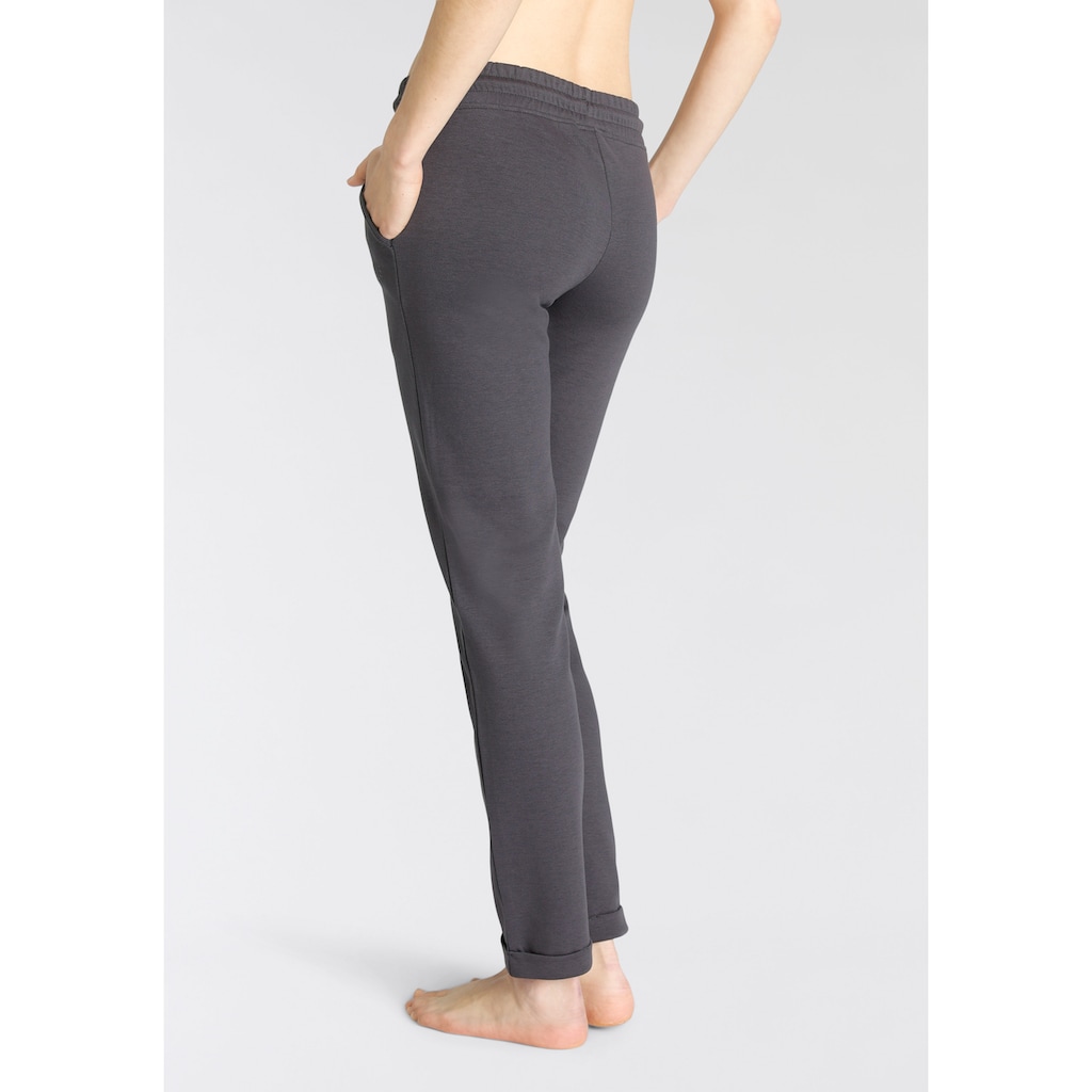 H.I.S Sweathose, Schlupfhose mit kleinem Aufschlag am Saum, Loungewear
