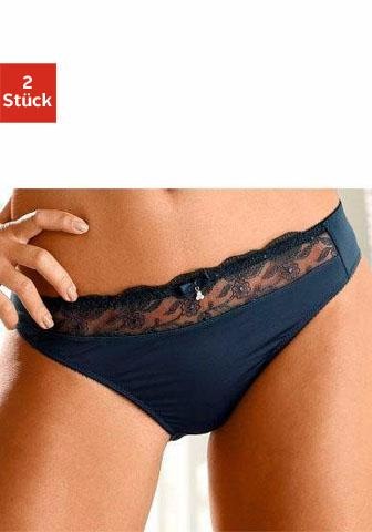 Nuance Slip Packung, 2 Stk. mit schöner Stickereispitze