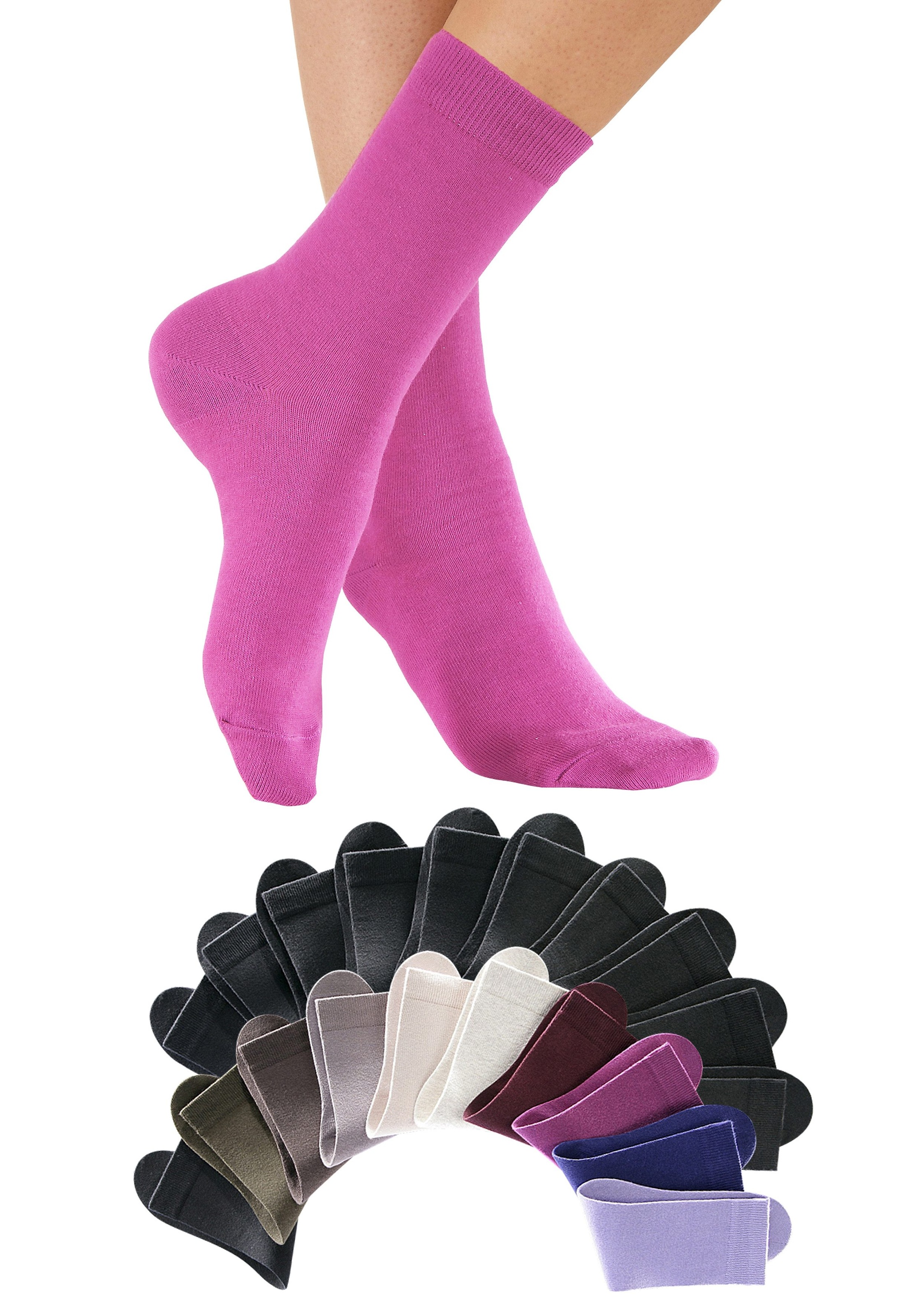 Go in Basicsocken, (Box, 20 Paar), in der grossen Big-Box