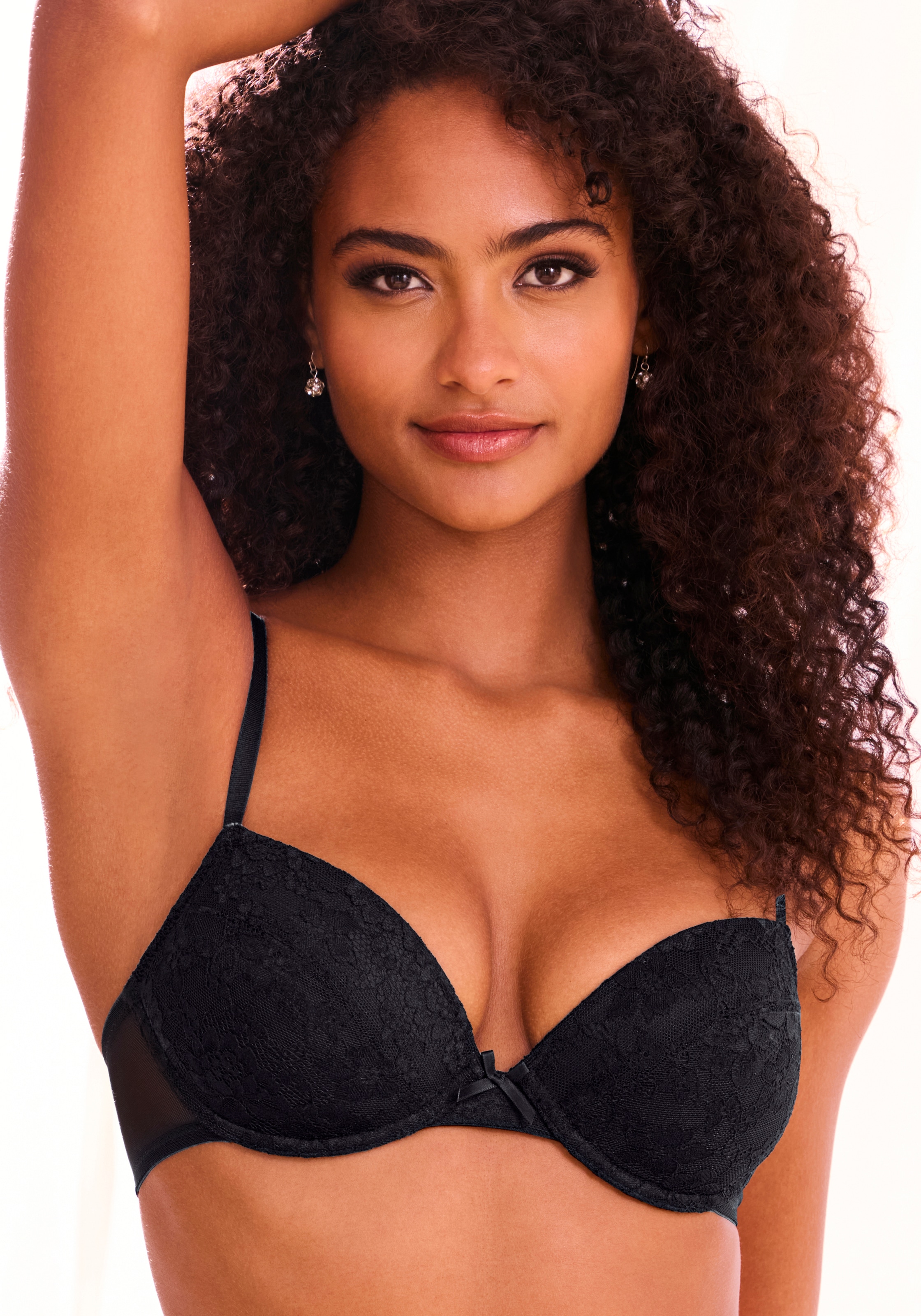 petite fleur Soutien-gorge push-up Packung, 3 mit Bügel & herausnehmbaren Push-up-Kissen