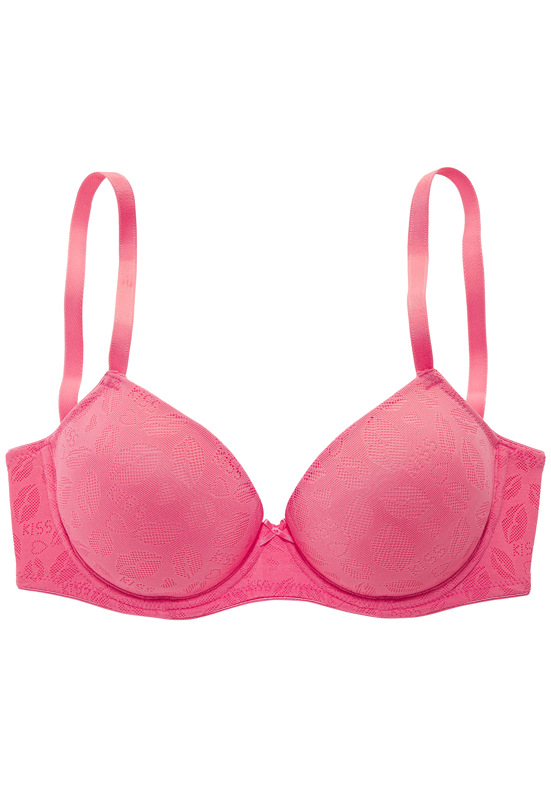 LASCANA Soutiens-gorge moulés mit Spitze in Kussmund-Optik, sexy Dessous