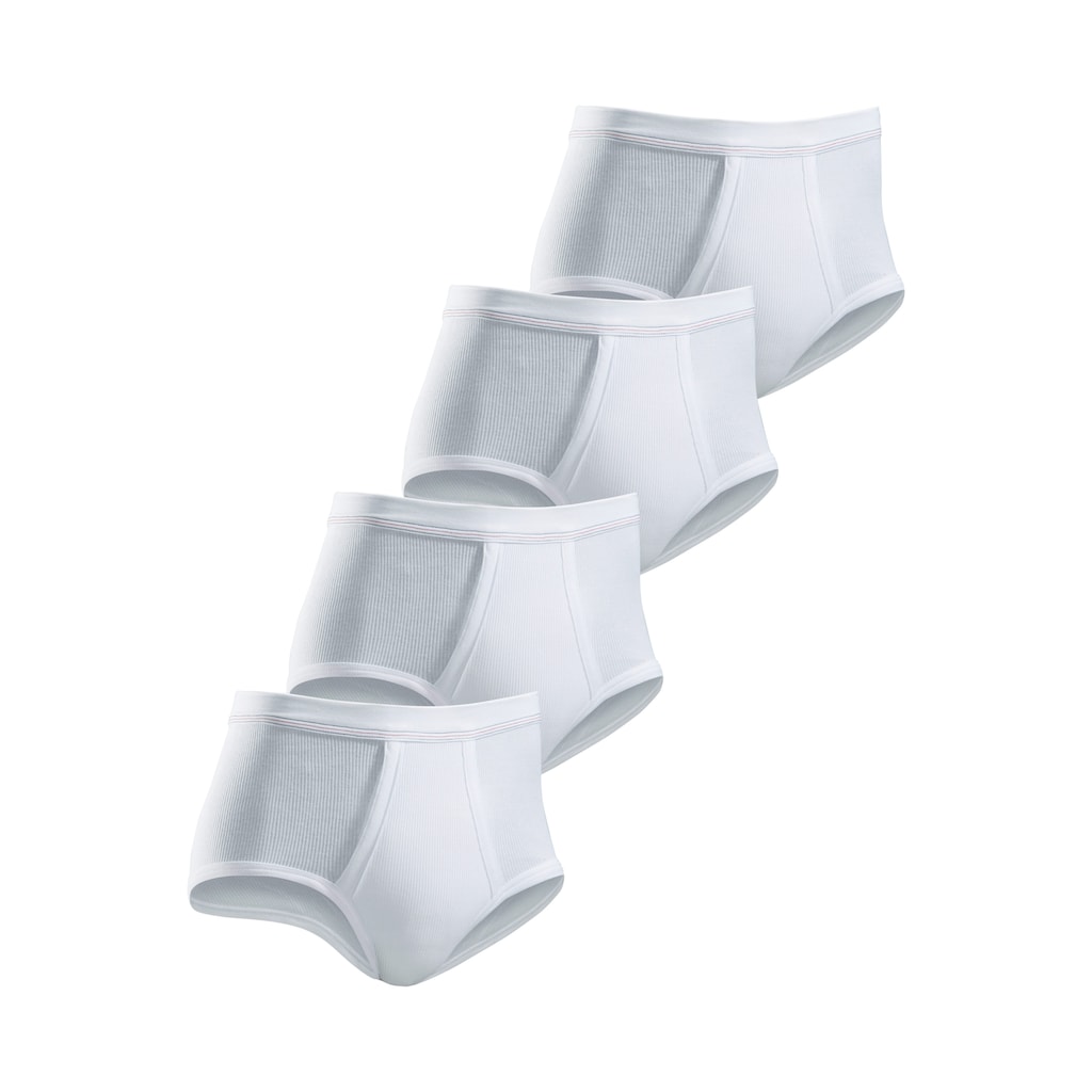 Clipper Slip, (Packung, 4 St.), schlichtes Basic für jeden Tag aus Doppelripp