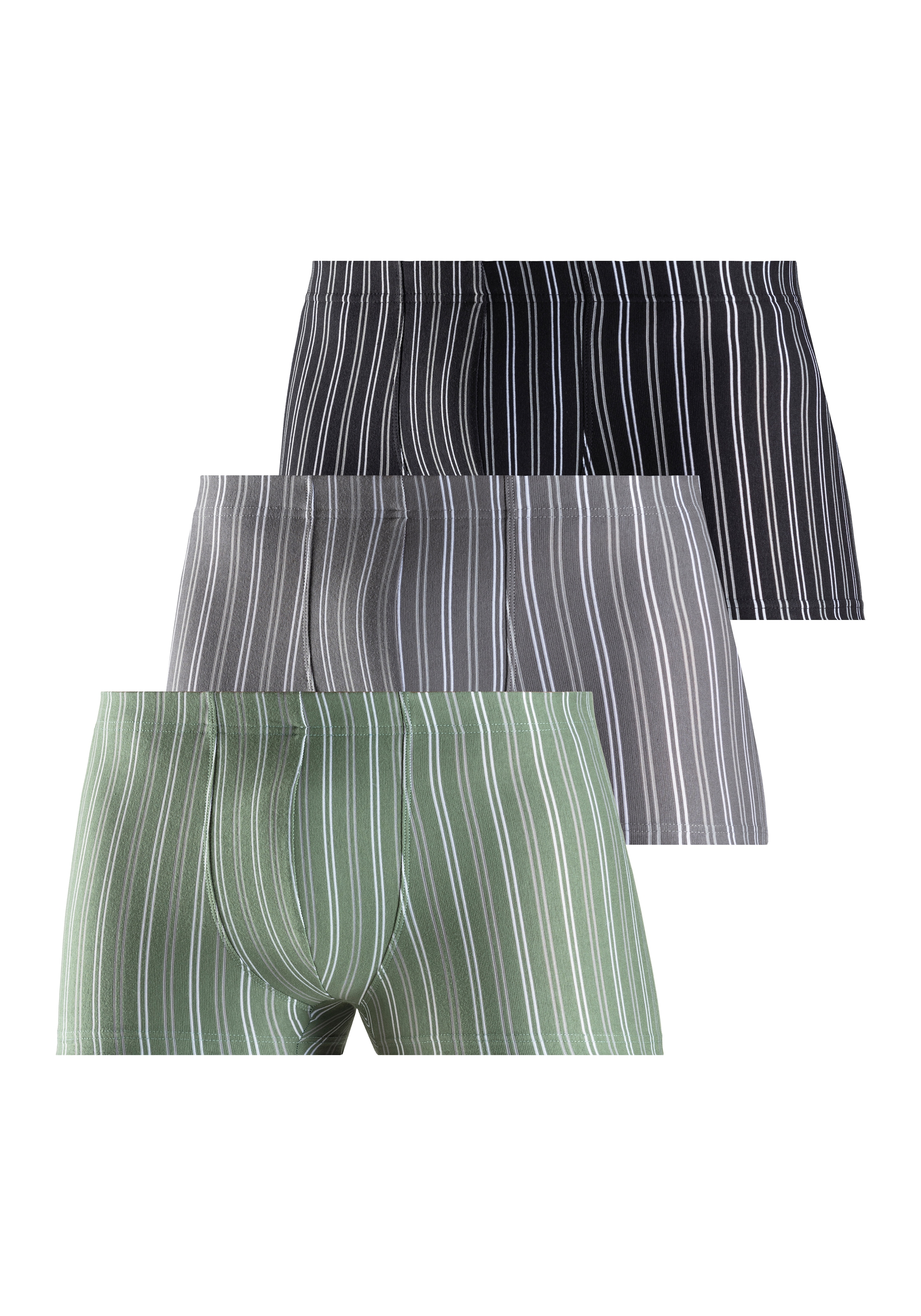 le jogger® Boxer »Boxershorts für Herren« Packung, 3 Stk. mit garngefärbten Streifen