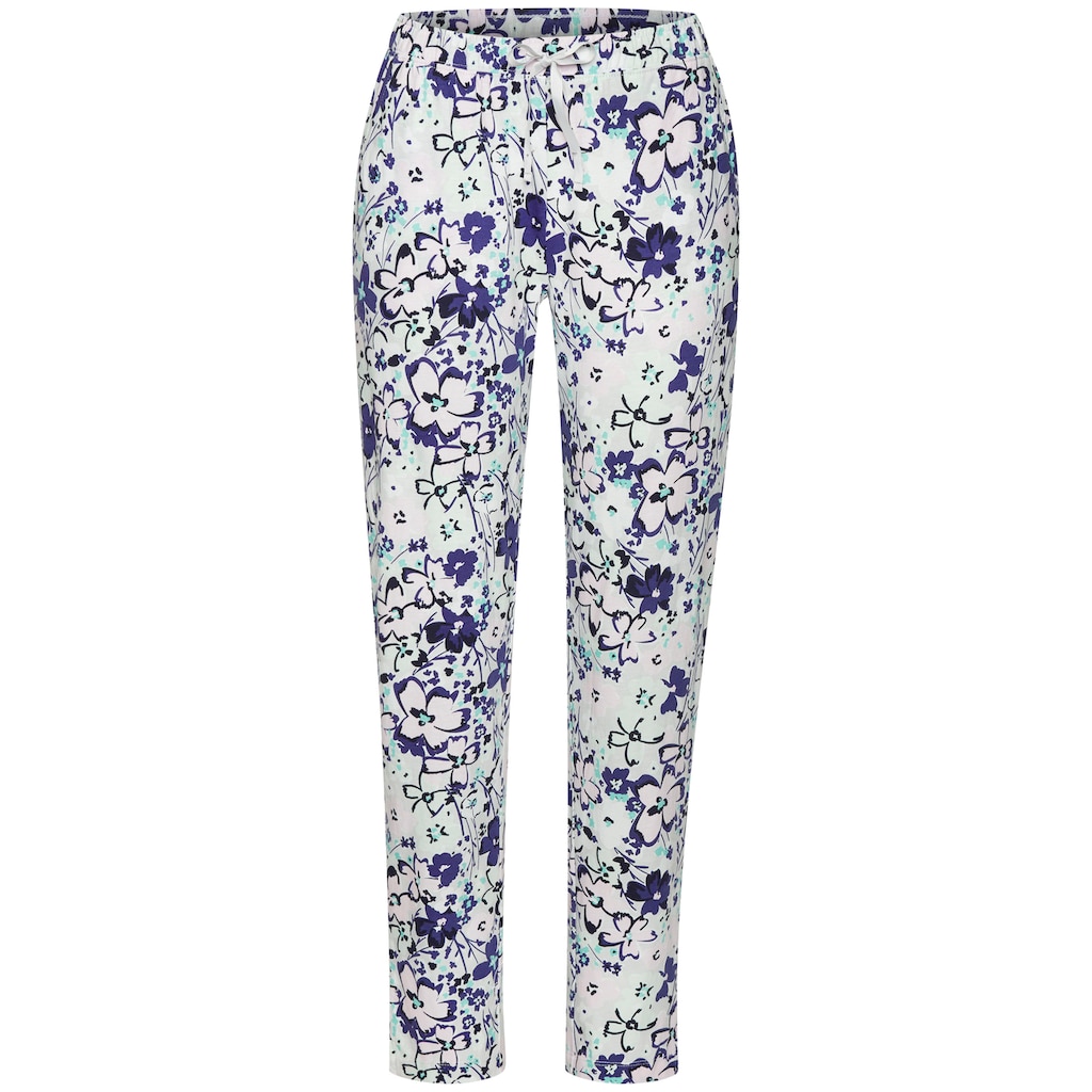 s.Oliver Pyjamahose, mit schönem Allover-Print