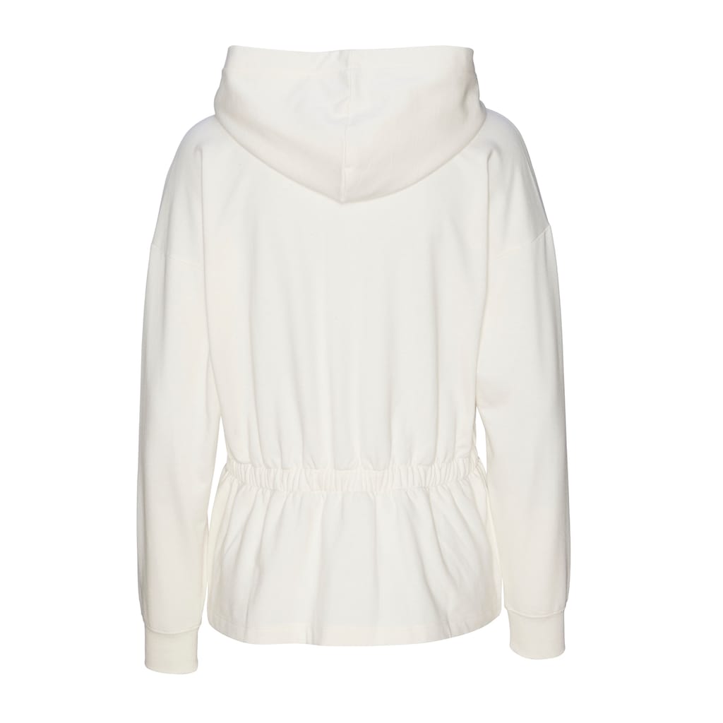 LASCANA Sweatjacke, mit Tunnelzug in der Taille, Loungewear