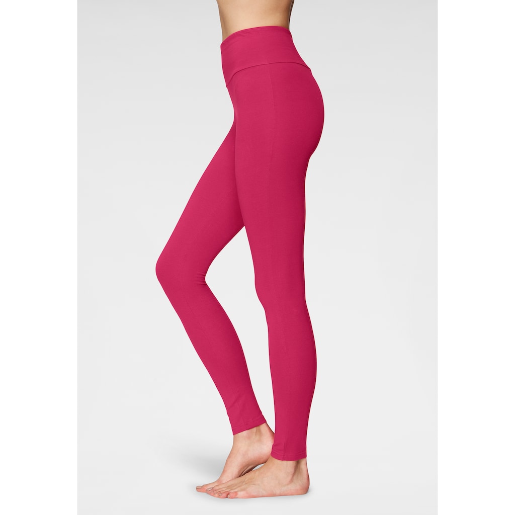 LASCANA Leggings, mit breitem Bündchen