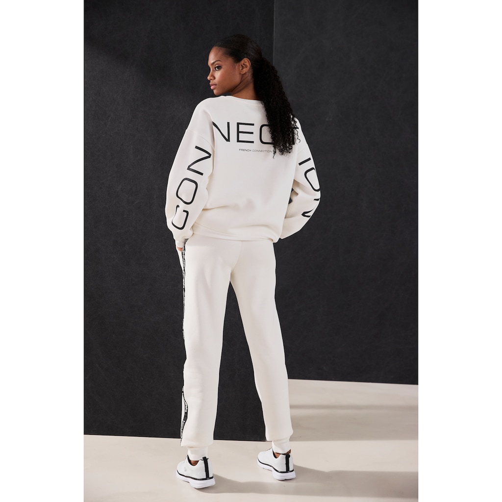 French Connection Sweathose, mit seitlichen Kontraststreifen und Logodruck