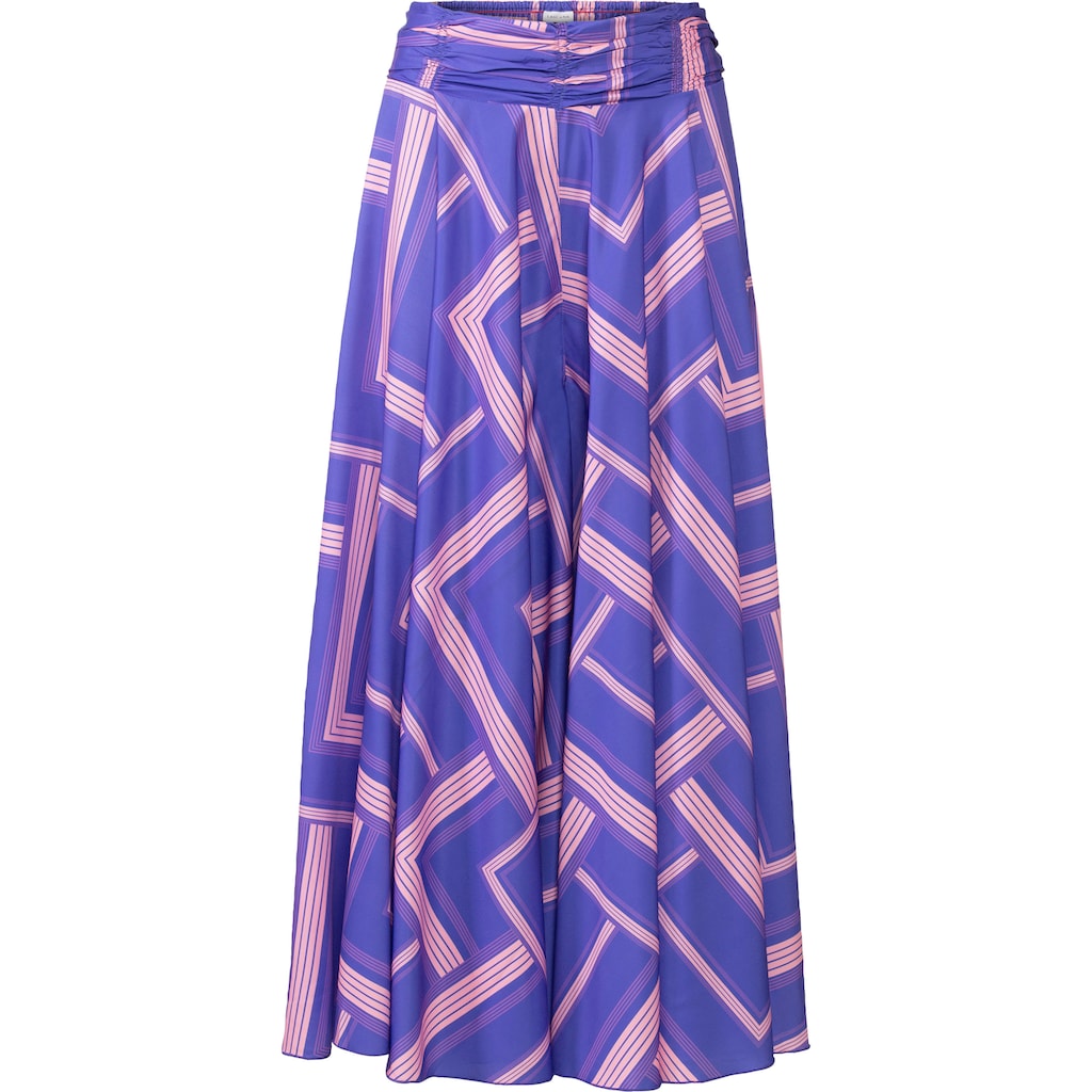 LASCANA Hosenrock, mit grafischem Druck, Culotte, extraweites Bein
