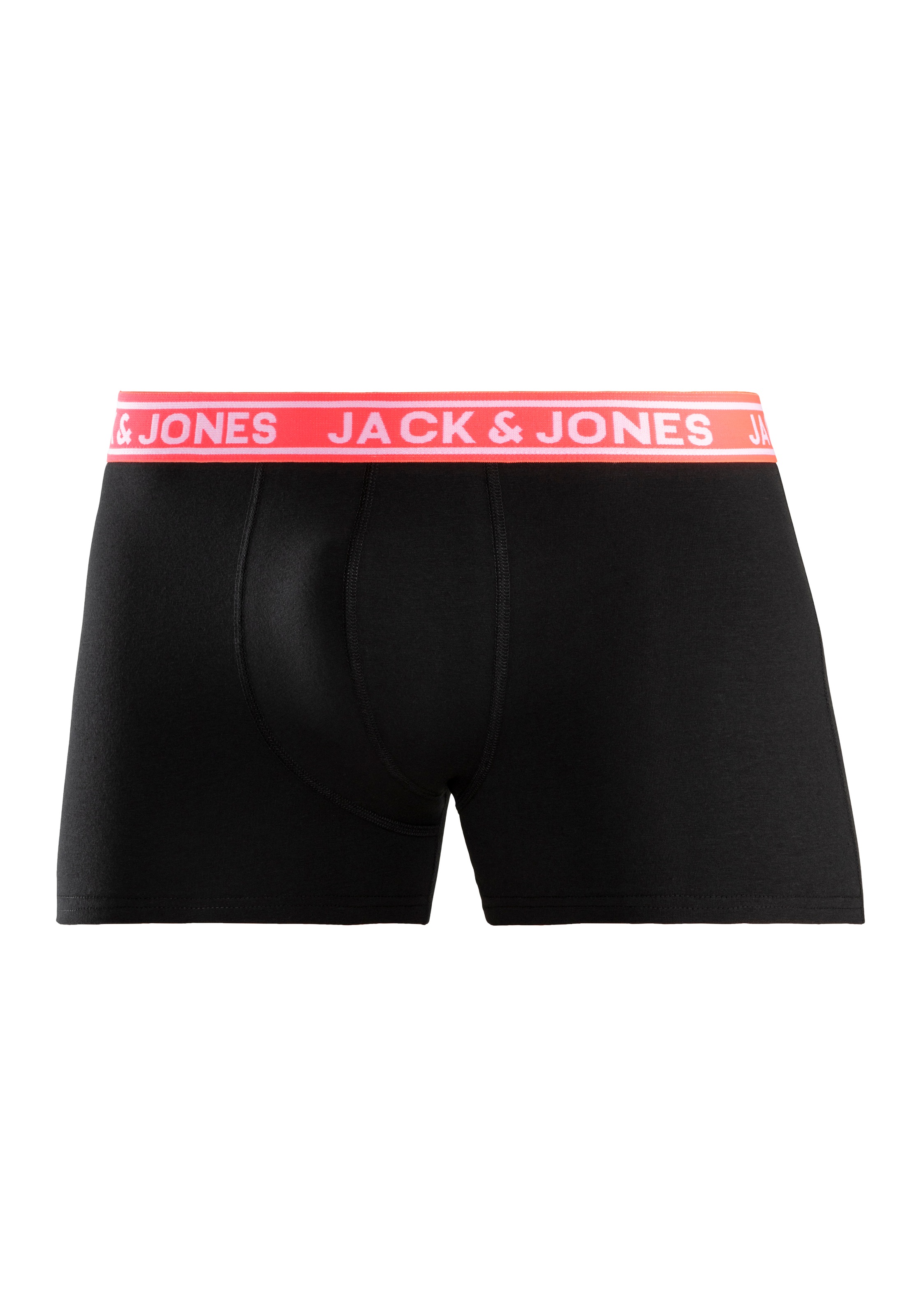 Jack & Jones Tronc »JACCRISP im 6er Pack mit Logobund und Stretchkomfort« Packung, 6 cuis unifarben mit Farbeinsatz, modisch, eng anliegend, Baumwollmischung