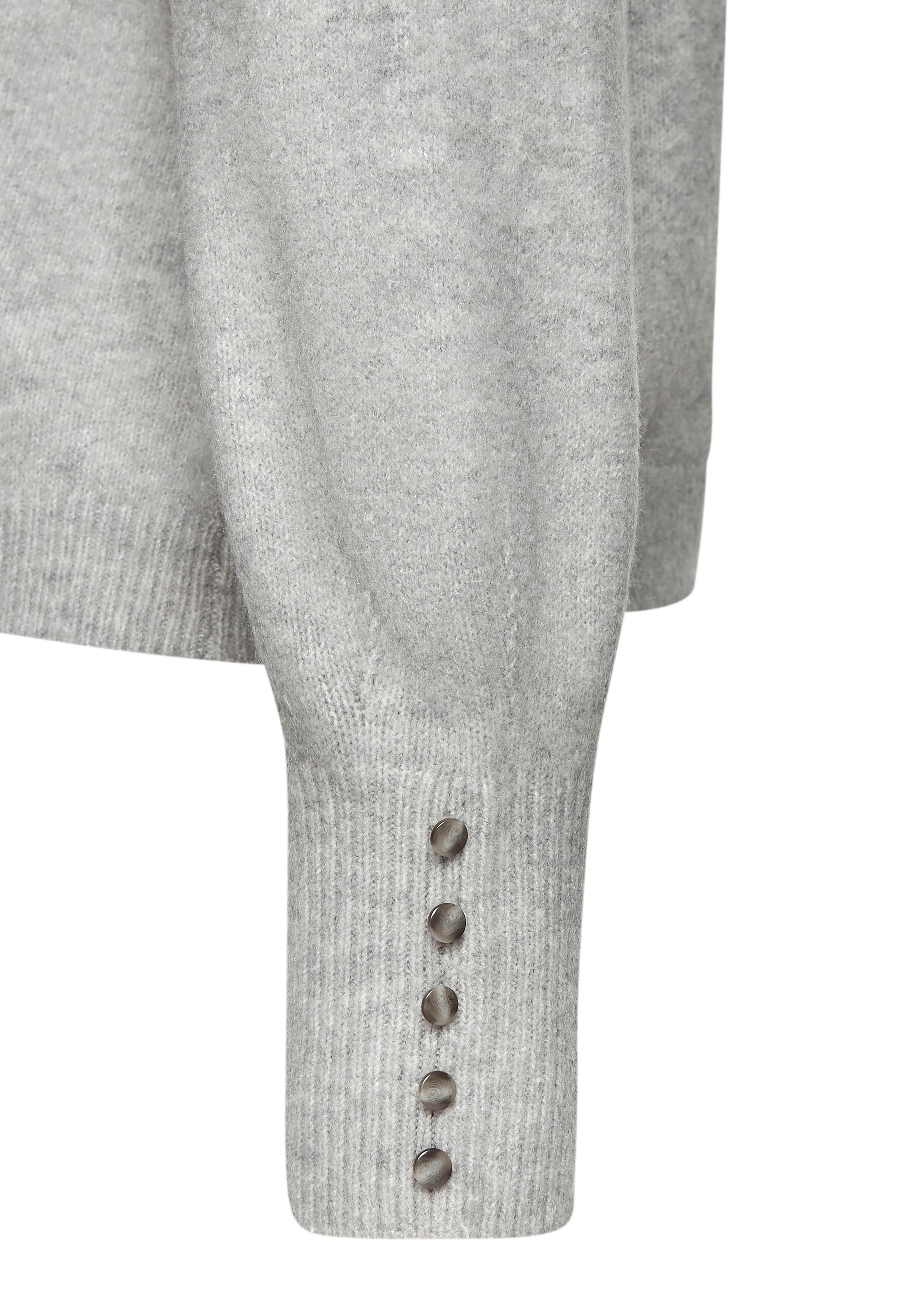 LASCANA Rundhalspullover »mit Zierknöpfen an den langen Ärmelbündchen« Winterpullover, kuscheliges Basicpullover, softer Strickpullover