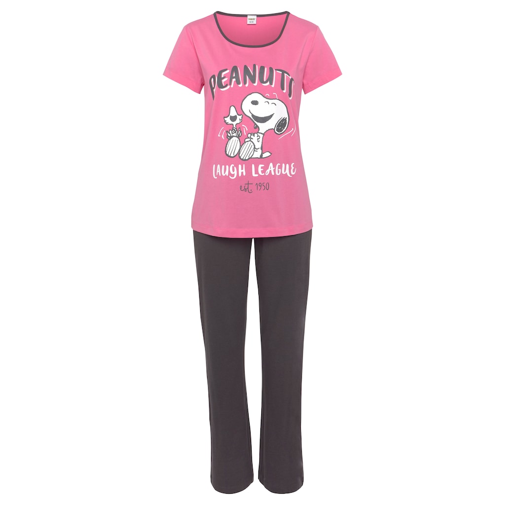 Peanuts Pyjama, (2 tlg.), mit Snoopy Druck