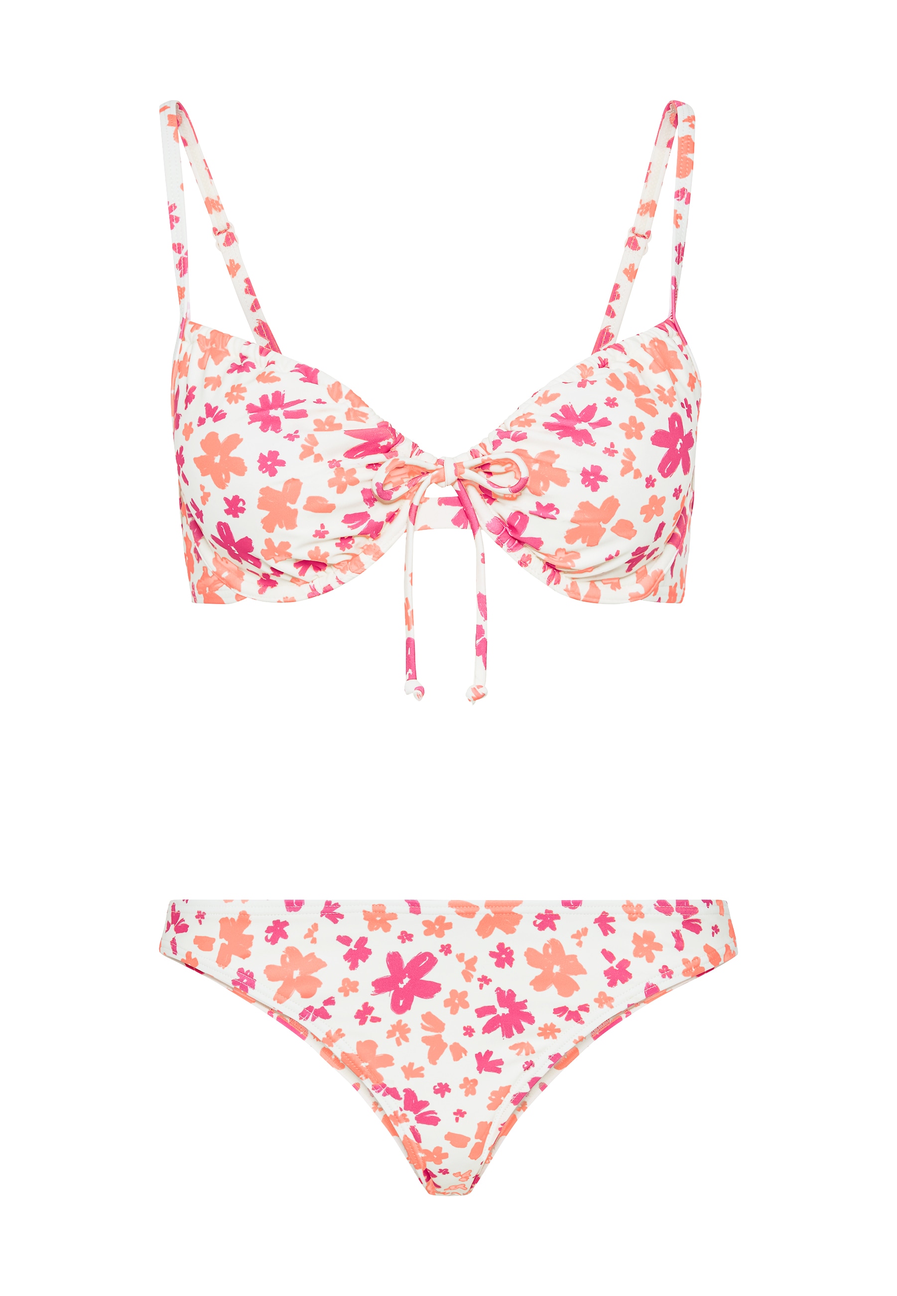 LSCN by LASCANA Bügel-Bikini »Cecily«, (Set), mit sommerlichem Blumendruck