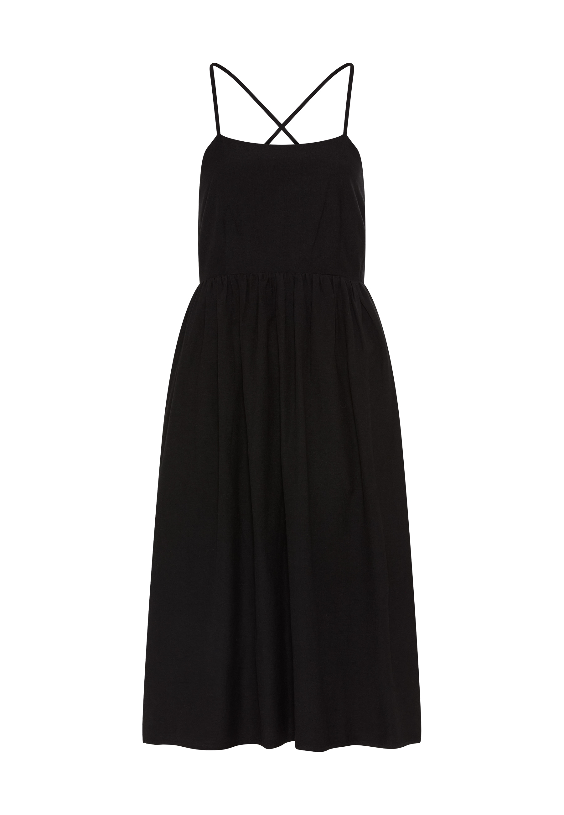 LSCN by LASCANA Robe midi Sans poches mit tiefem Rückenausschnitt, Sommerkleid