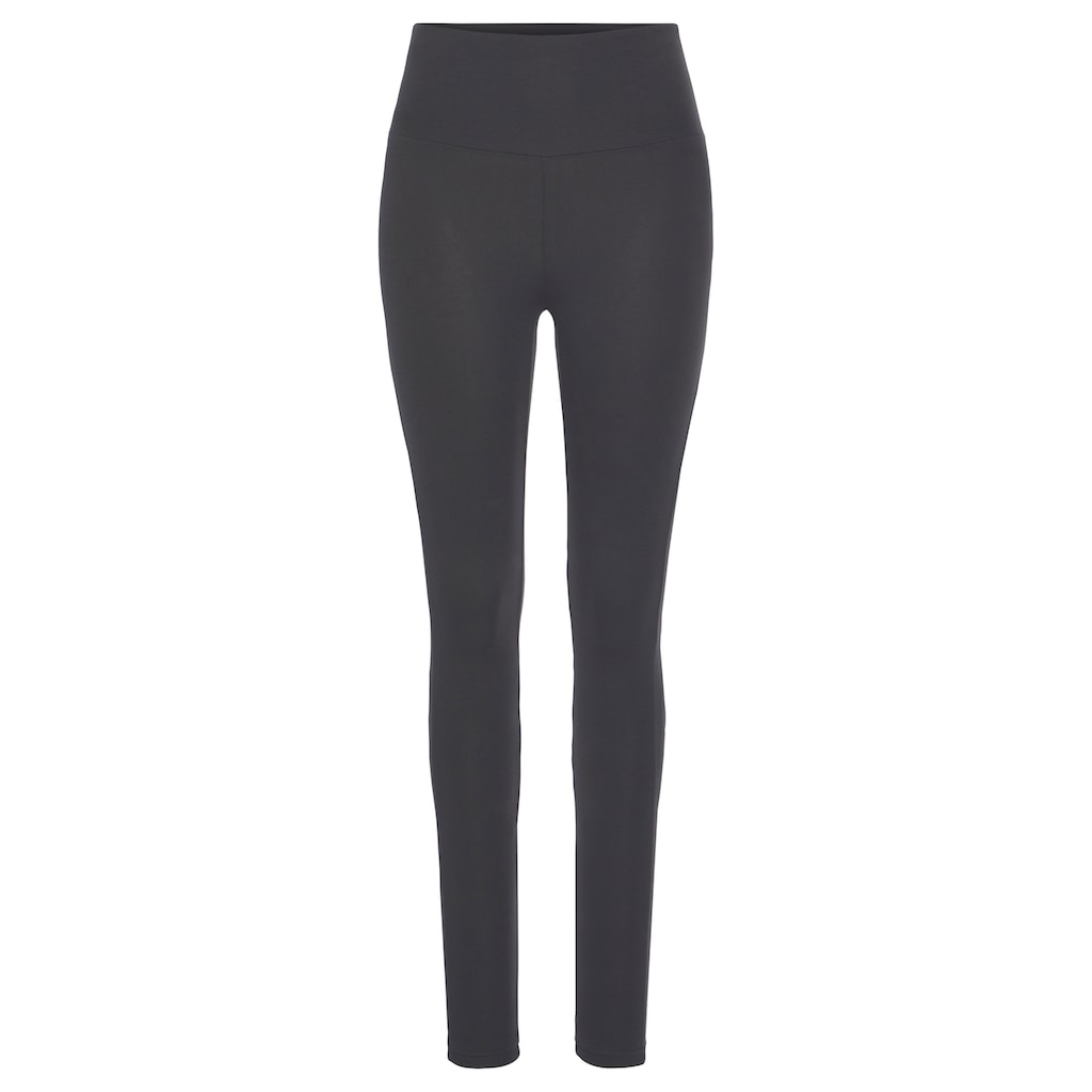LASCANA Leggings, mit breitem Bündchen, Loungewear