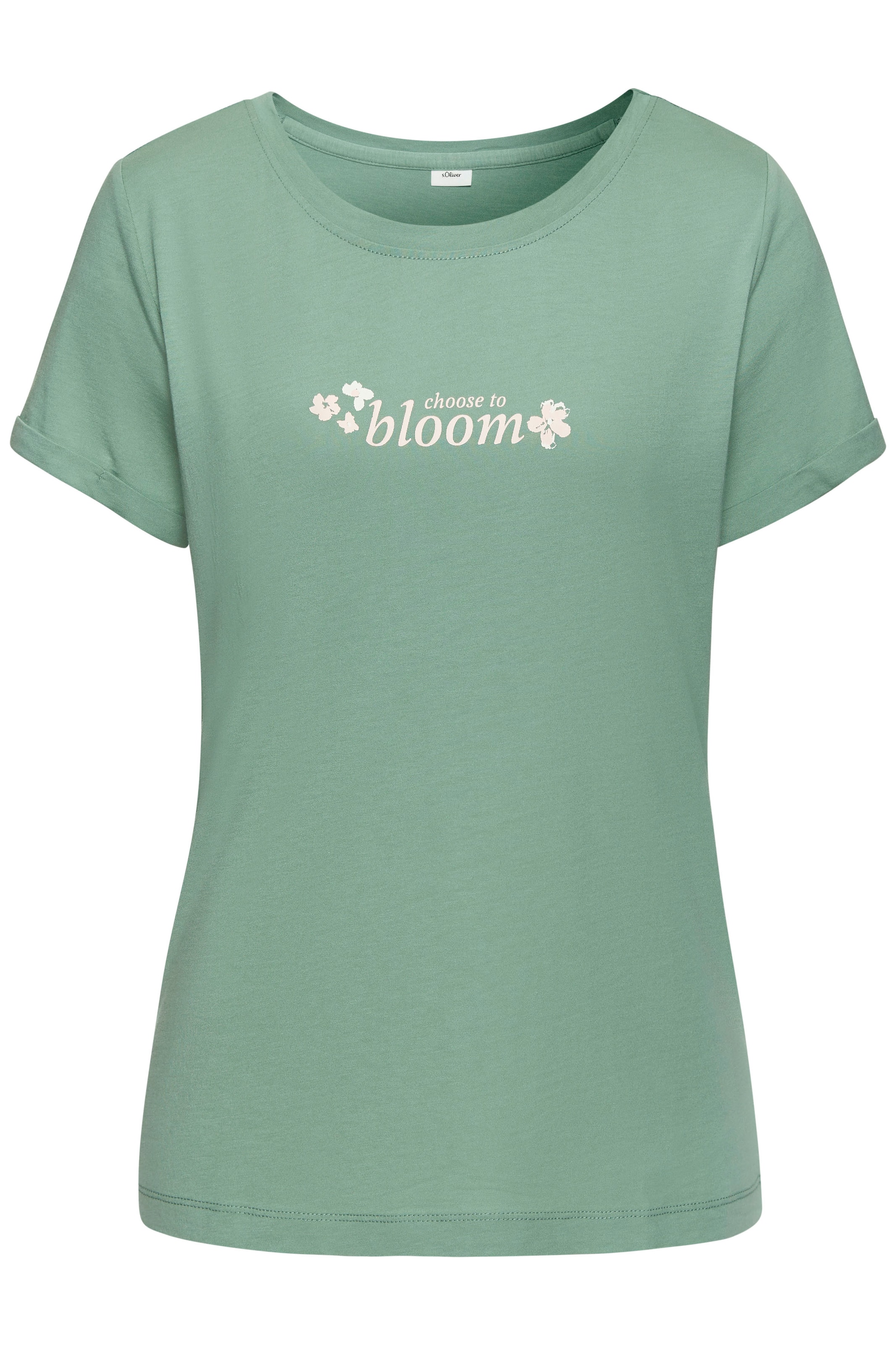 s.Oliver Pyjamaoberteil, Mit kleinem Frontprint