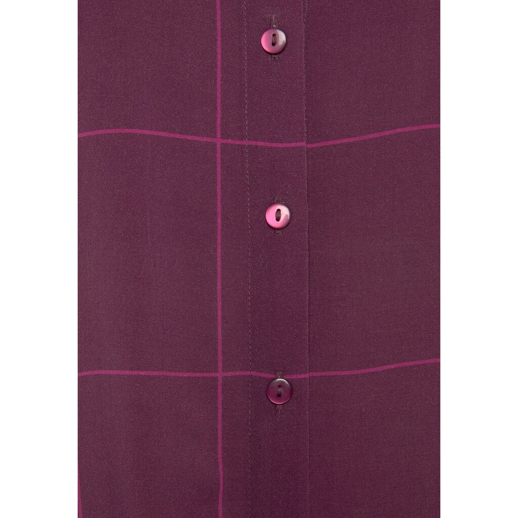 LASCANA Hemdbluse, mit Karomuster