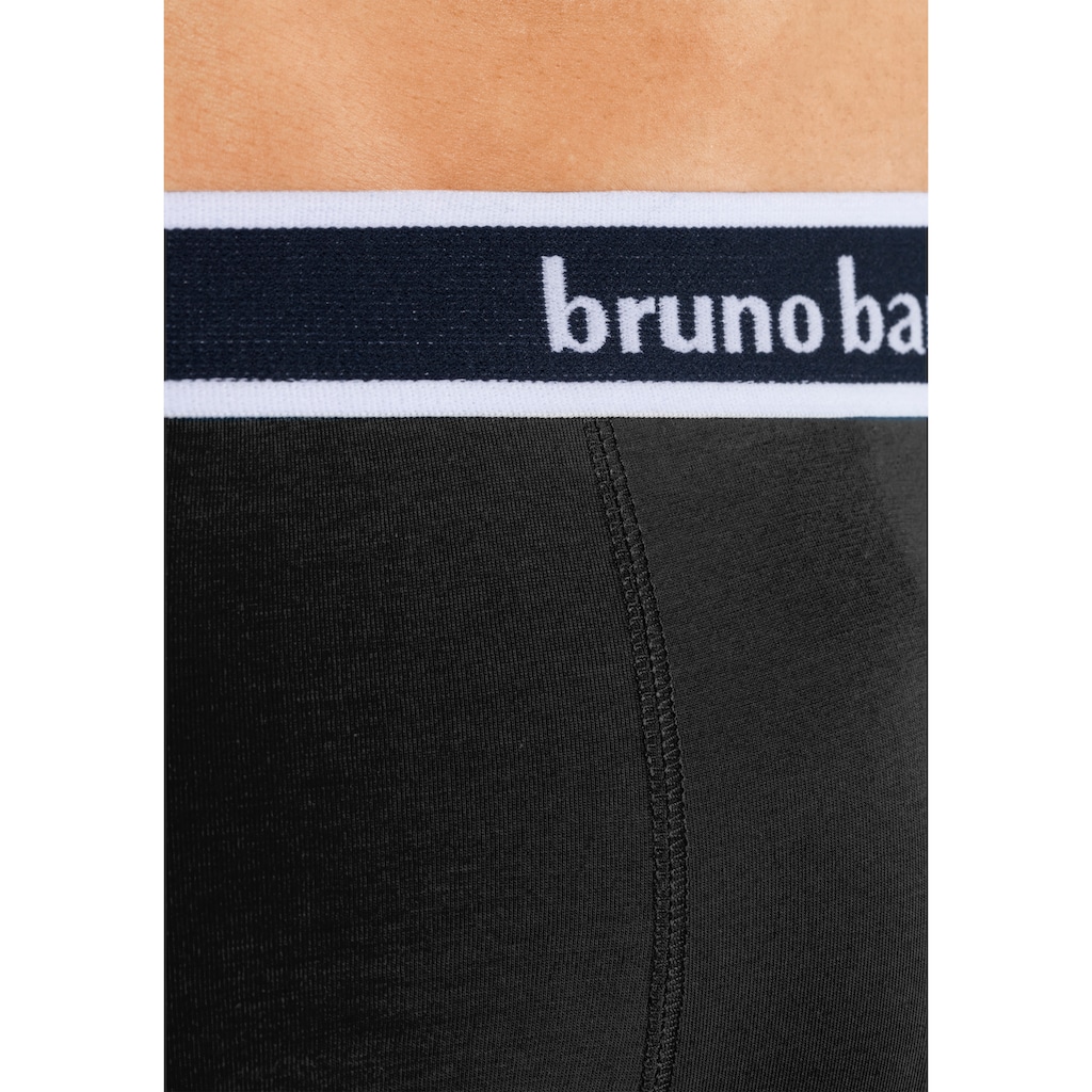 Bruno Banani Boxer »Boxershorts für Herren«, (4er Pack), mit Steifen und Logo im Bund