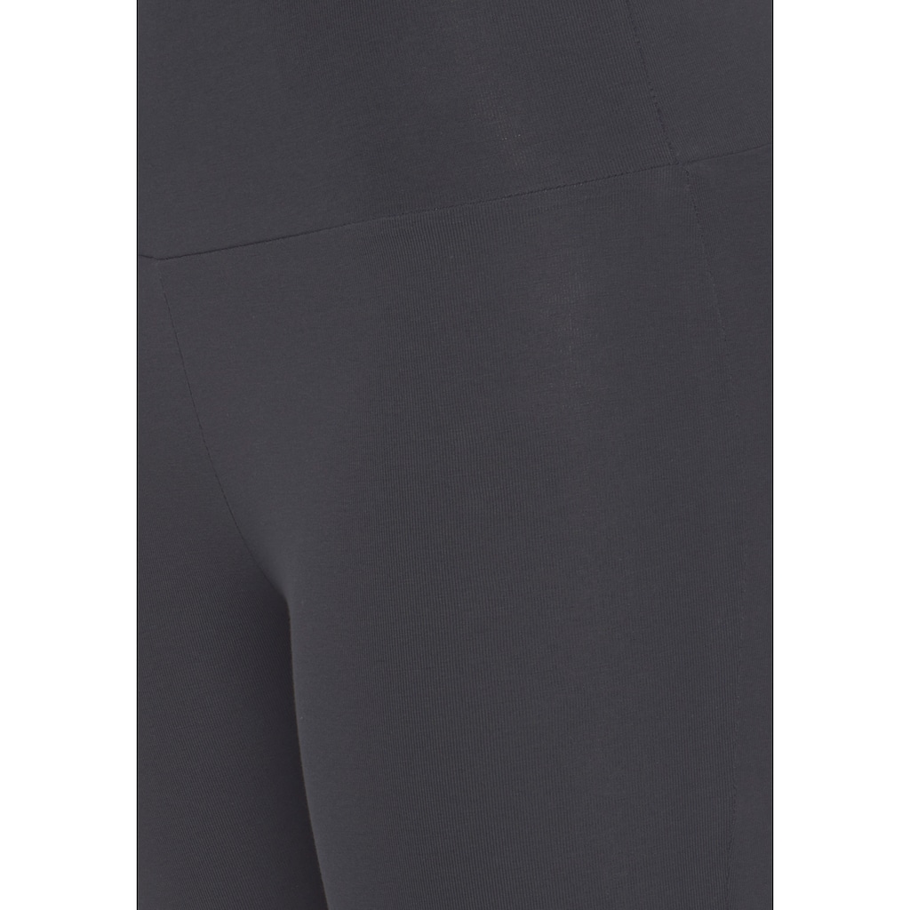 LASCANA Caprileggings, mit breitem weichem Bündchen, Loungewear