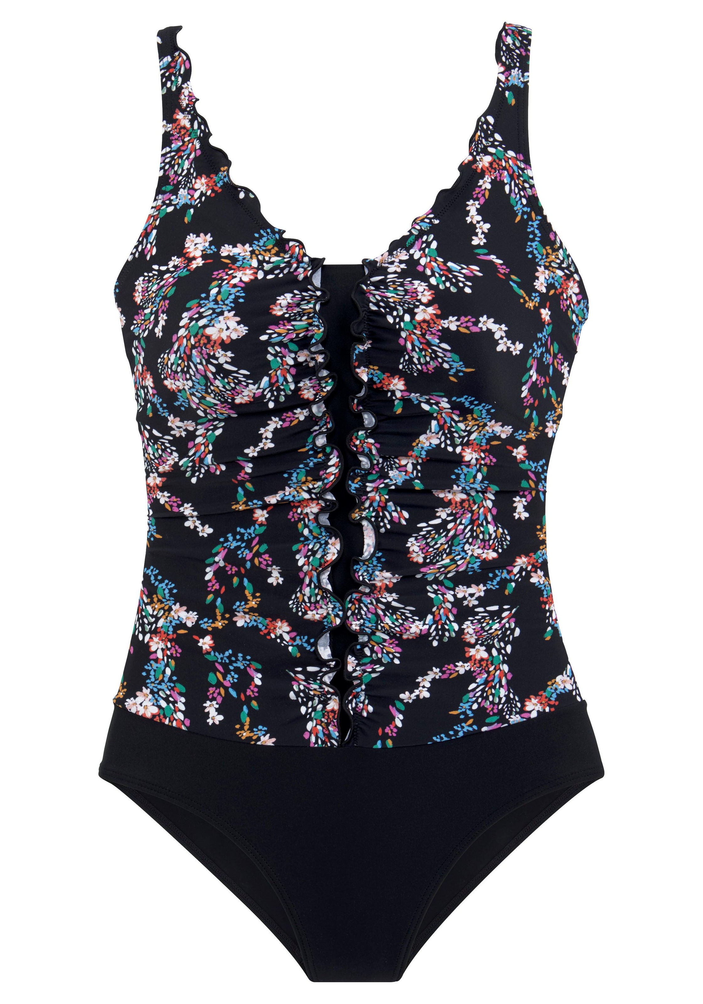 petite fleur Badeanzug mit Shapingeinsatz, mit Unterbrustgummi, mit integrierten Softcups