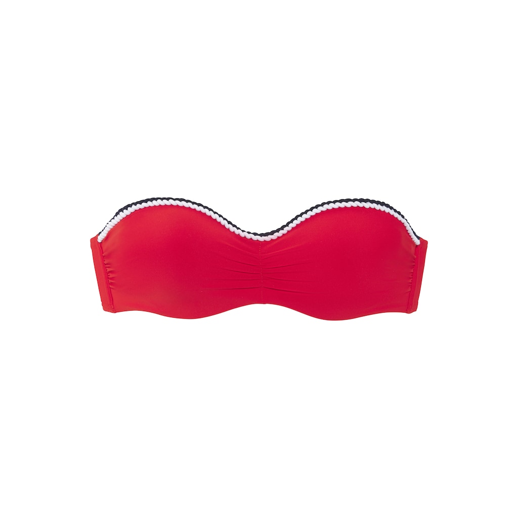 s.Oliver Bügel-Bandeau-Bikini-Top »Junis«, mit geflochtenen Details