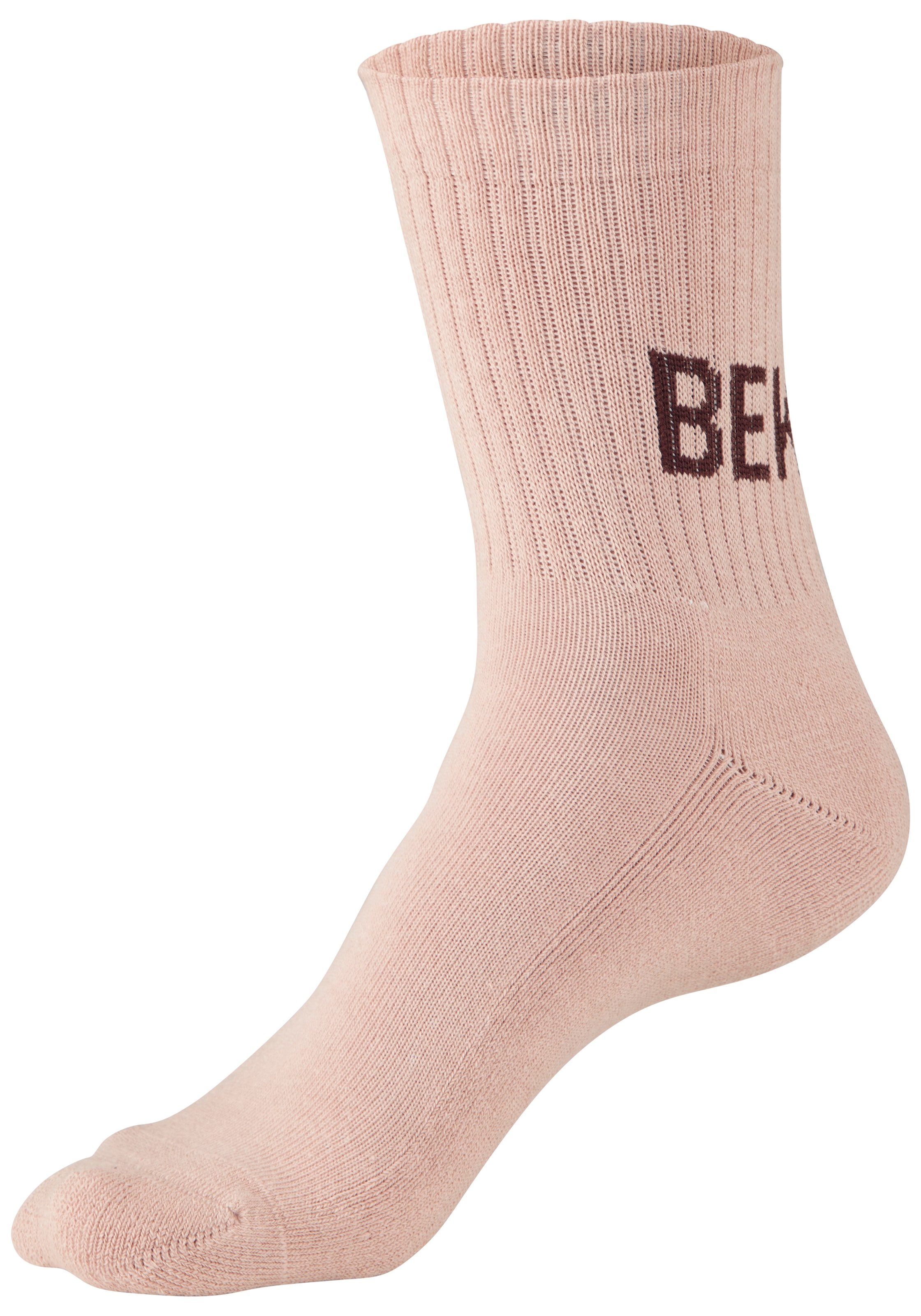 H.I.S Chaussettes de tennis »Damen Sportsocken daily socks« Paquet, 7 Couple tlg. avec du molleton bouclé au pied et des inscriptions attrayantes