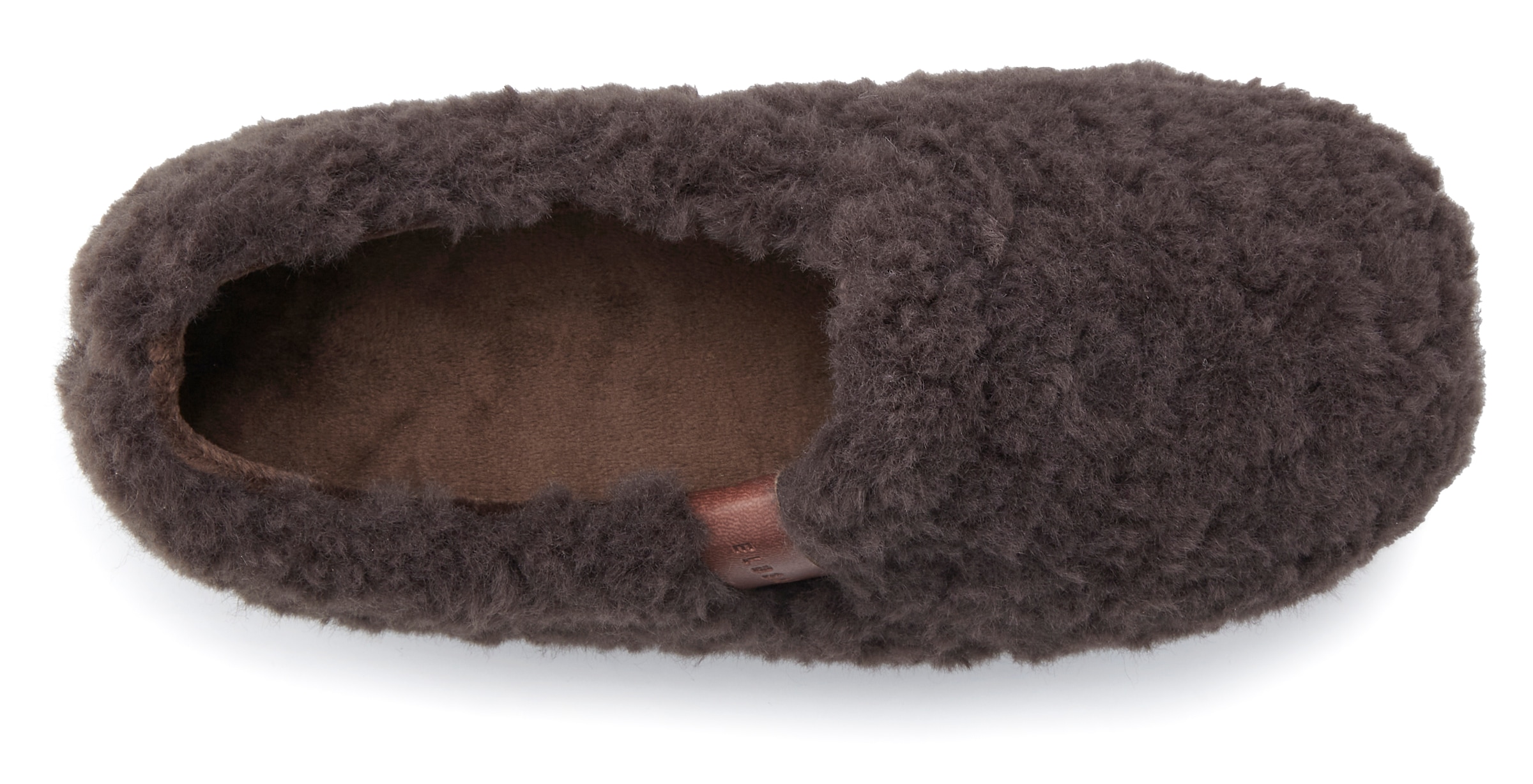 Elbsand Chausson  mit kuscheligem Fellimitat, Pantolette, Pantoffel, Hüttenschuh