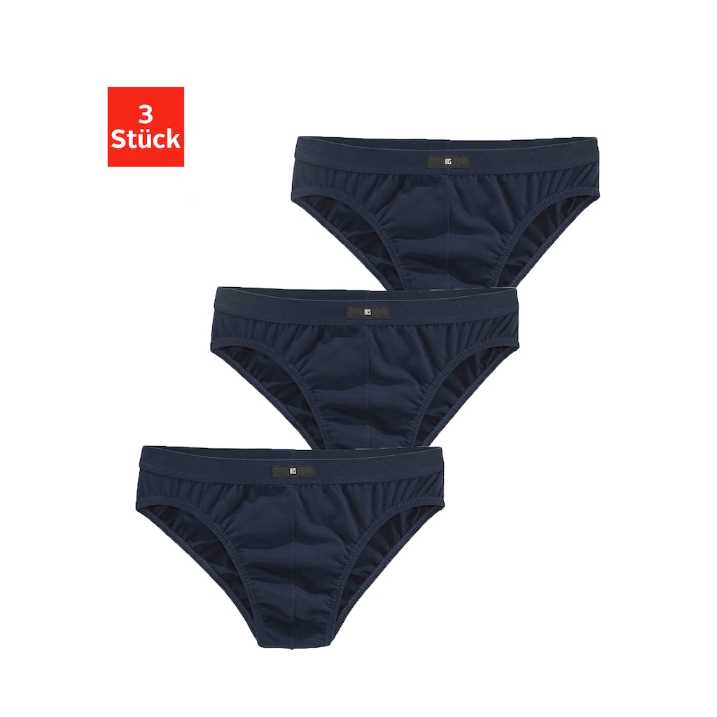 H.I.S Slip, (Packung, 3 St.), mit H.I.S Logo vorn