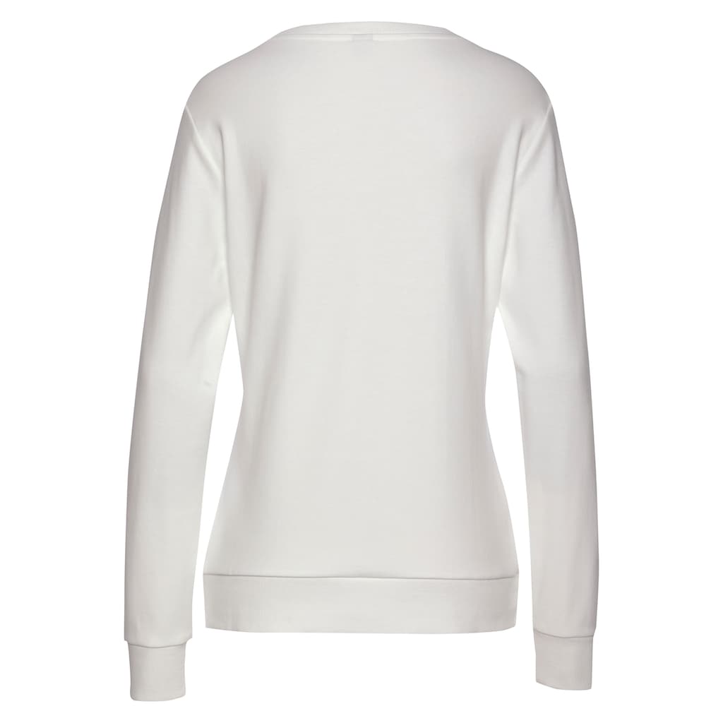Bench. Loungewear Sweatshirt, mit Logostickerei, Loungewear