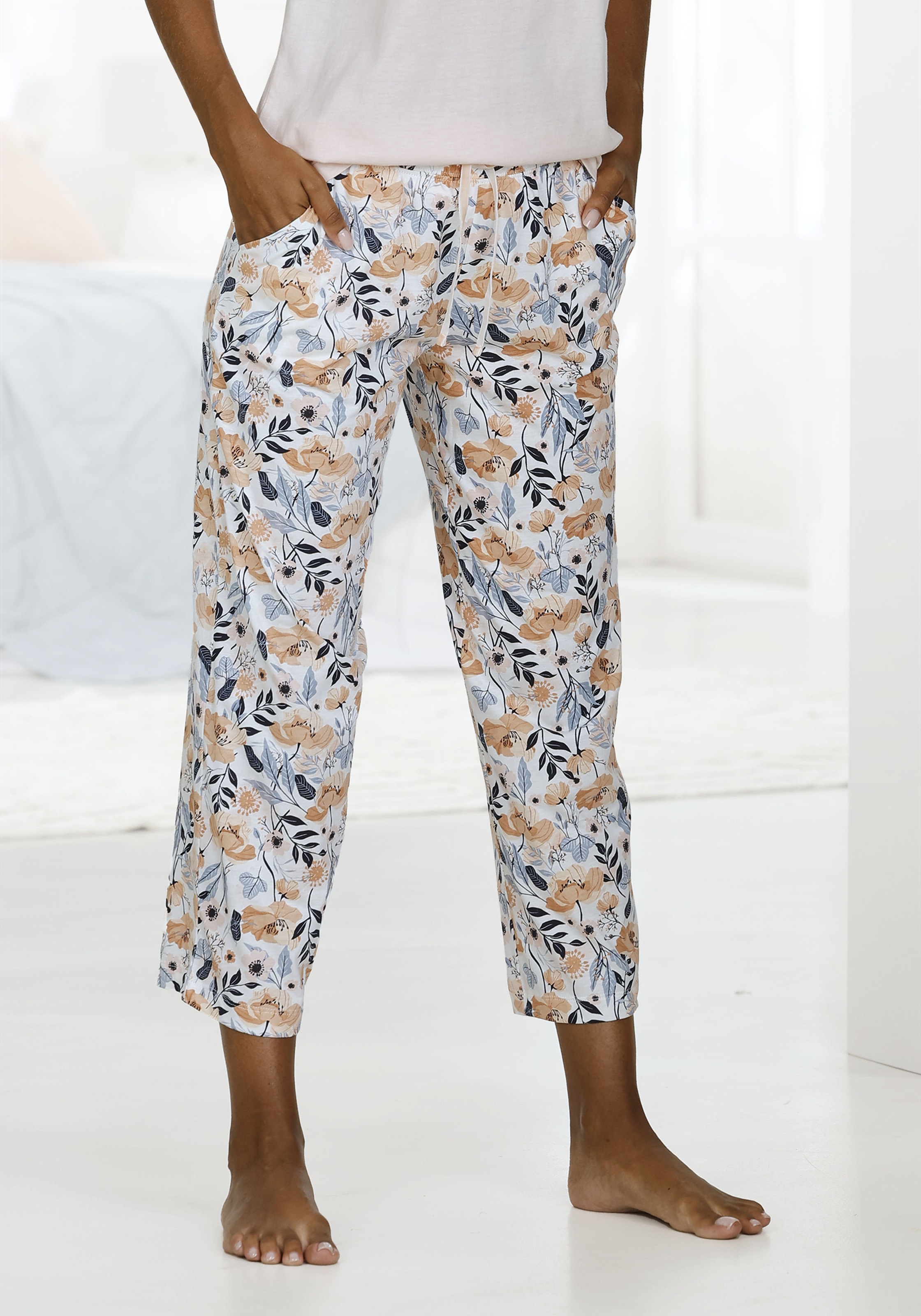 Vivance Dreams Pyjamahose mit schönem Allover-Druck