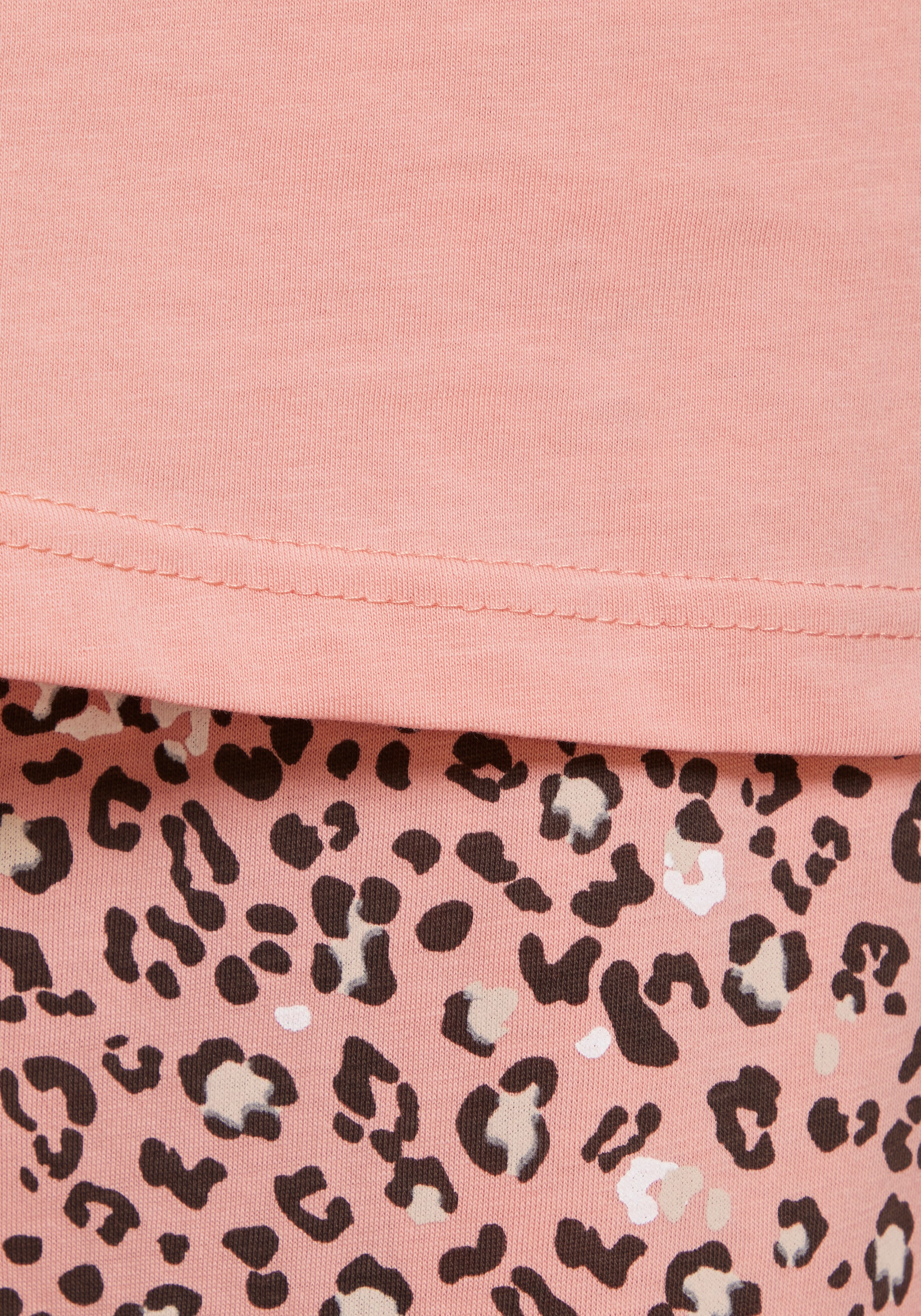 Vivance Dreams Capri-Pyjama, (2 tlg.), mit schönem Animalprint