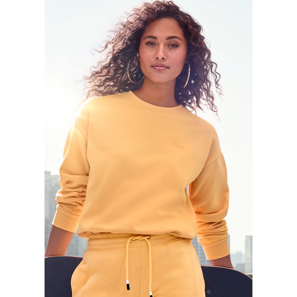 Buffalo Sweater, mit toller Stickerei auf der Rückseite