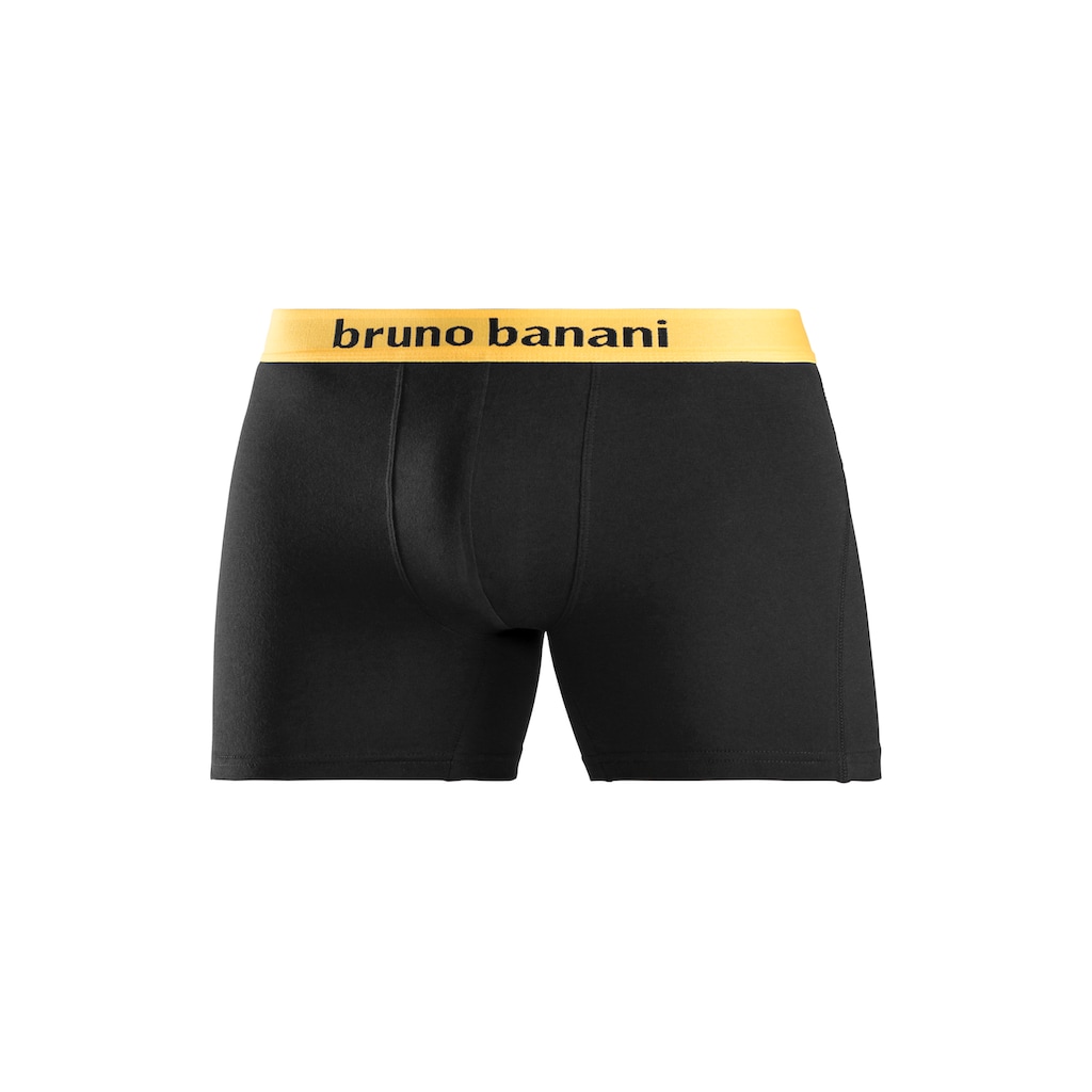 Bruno Banani Boxer »Boxershorts für Herren«, (Packung, 4 St.), mit längerem Bein und auffälligen Logobund