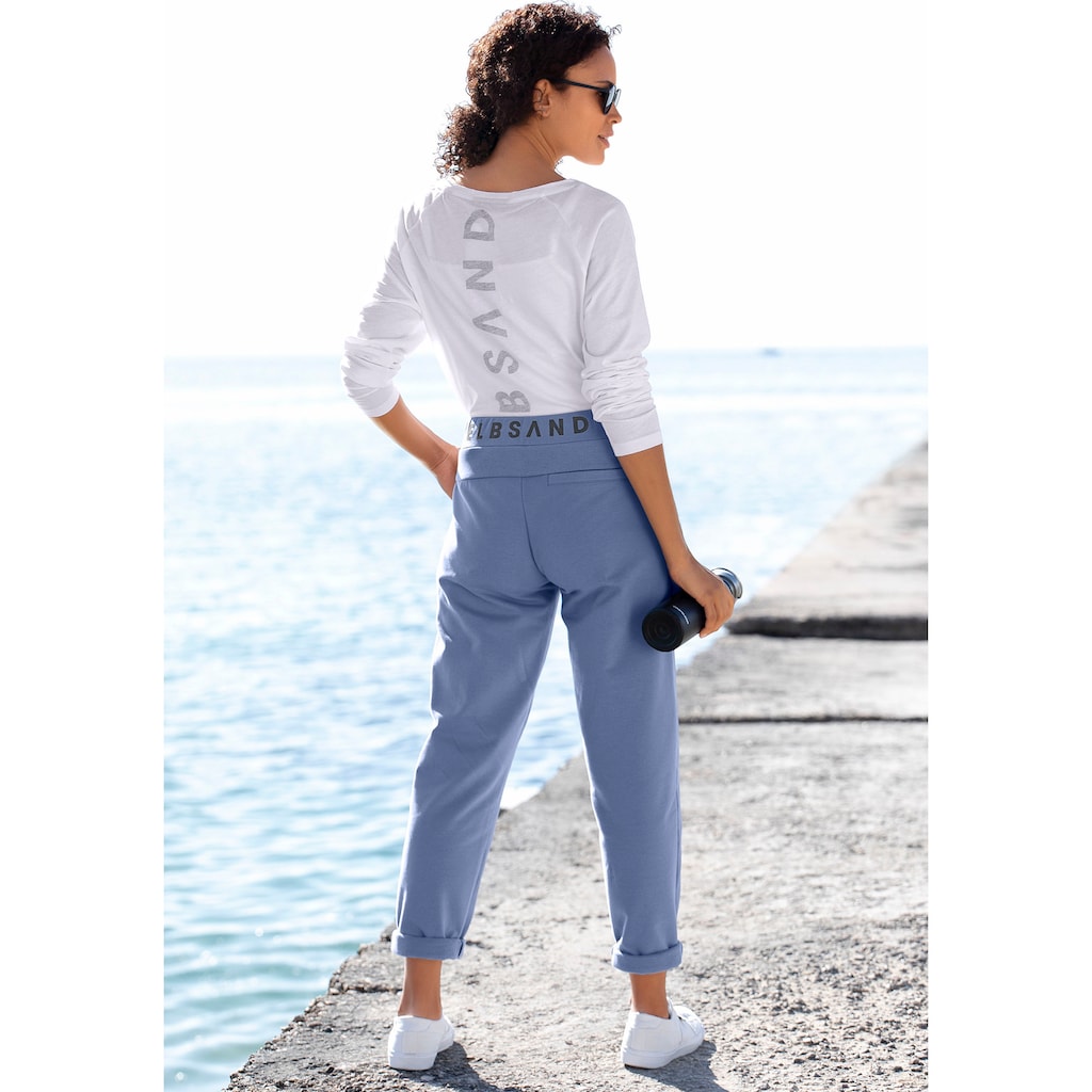 Elbsand Sweathose »Brinja«, mit Logoprint am Bund und Taschen, Jogginghose, Relaxhose